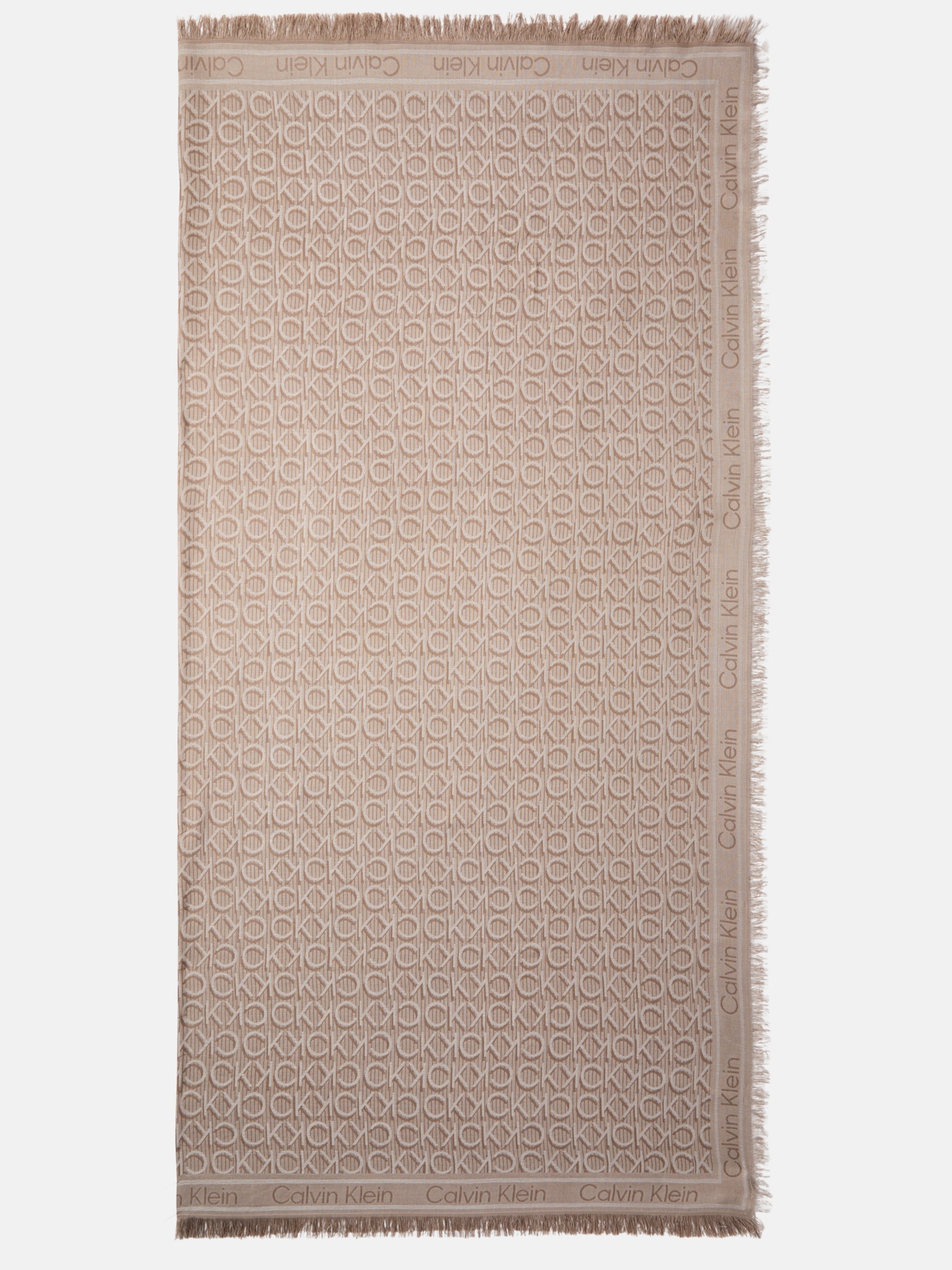 Calvin Klein Modeschal »Monogram Jaquard Schal«, Mit Markenlogoprint