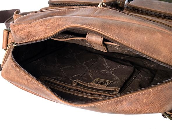 GreenLand Nature Messenger Bag »Montenegro«, aus echtem Leder mit  praktischen Vortaschen online bestellen bei OTTO