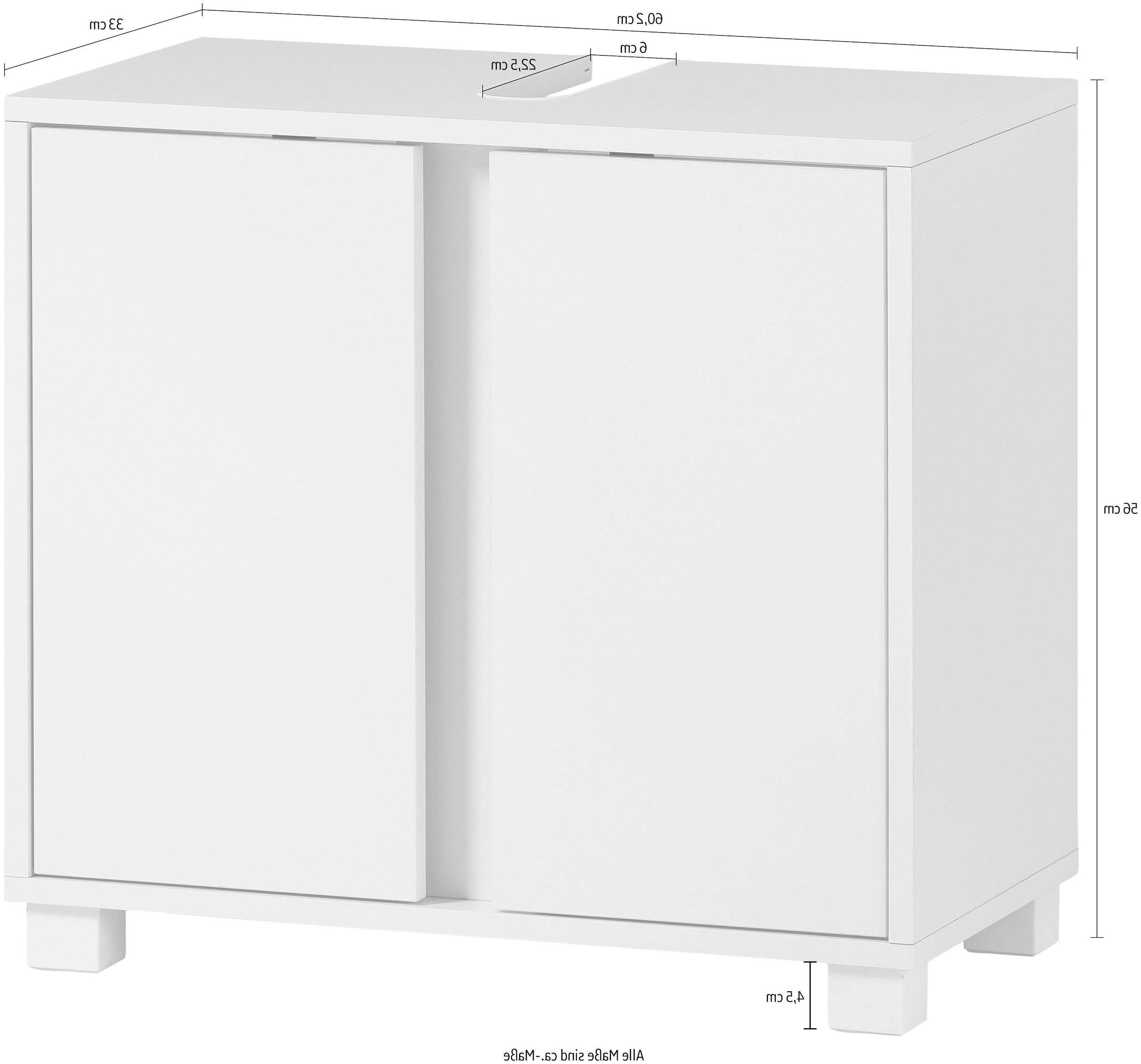 INOSIGN Waschbeckenunterschrank »Dex«, Badmöbel, Breite 60cm