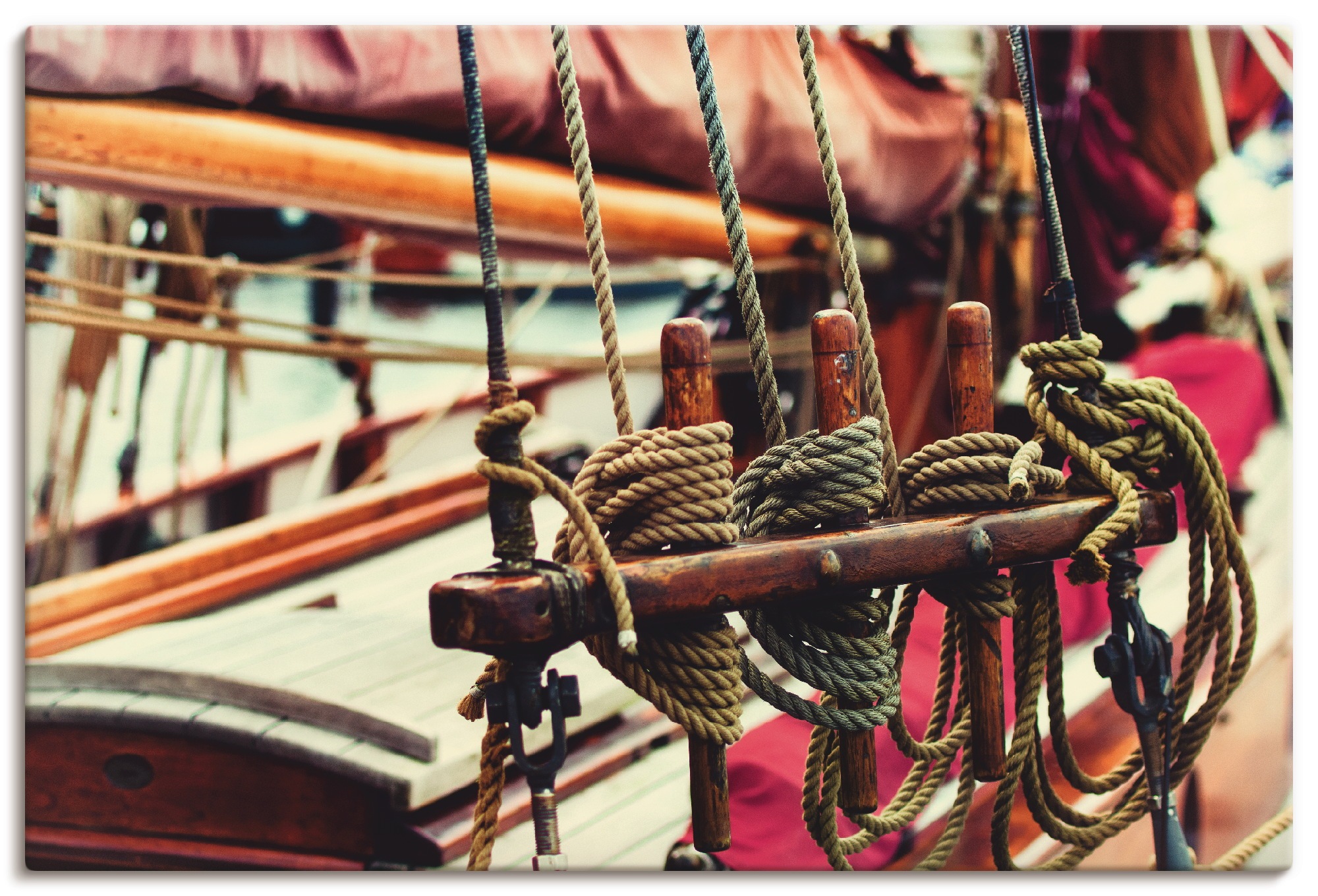 Artland Wandbild »Altes Schiff im Detail«, Boote & Schiffe, (1 St.), in vielen Größen & Produktarten - Alubild / Outdoorbild für den Außenbereich, Leinwandbild, Poster, Wandaufkleber / Wandtattoo auch für Badezimmer geeignet