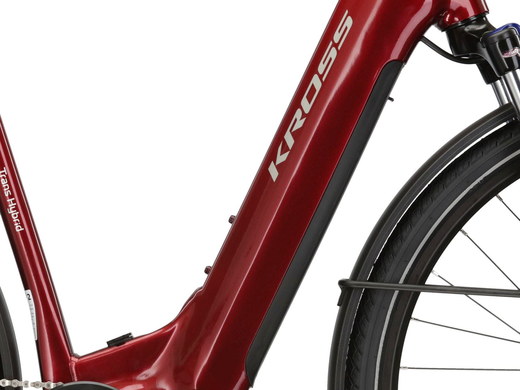 Kross E-Bike »E-Trekkingrad Trans Hybrid LS 3.0 28 Zoll rot«, 8 Gang, Shimano, Acera T3000, Mittelmotor 250 W, Pedelec, Elektrofahrrad für Damen und Herren