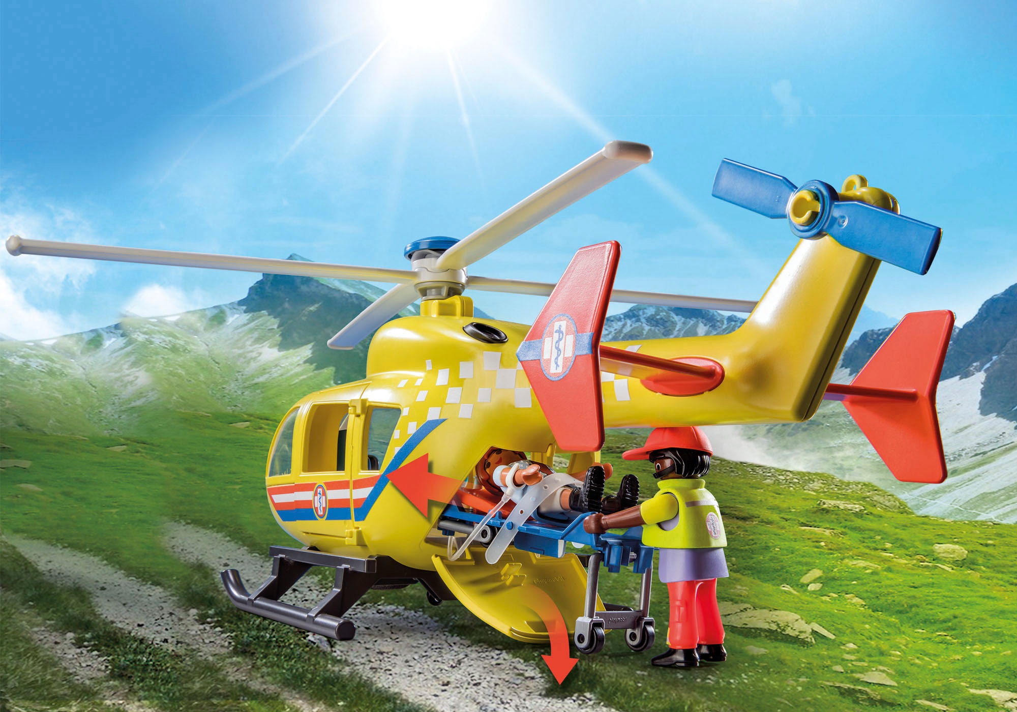 Playmobil® Konstruktions-Spielset »Rettungshelikopter (71203), My City Life«, Made in Europe