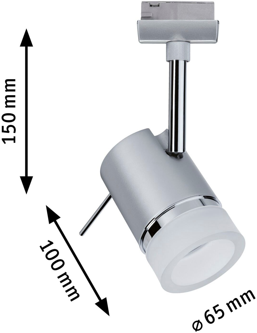 Paulmann Schienensystem-Leuchten »URail Schienenspot Pipe Einzelspot GU10 max. 10W 230V«, dimmbar, GU 10