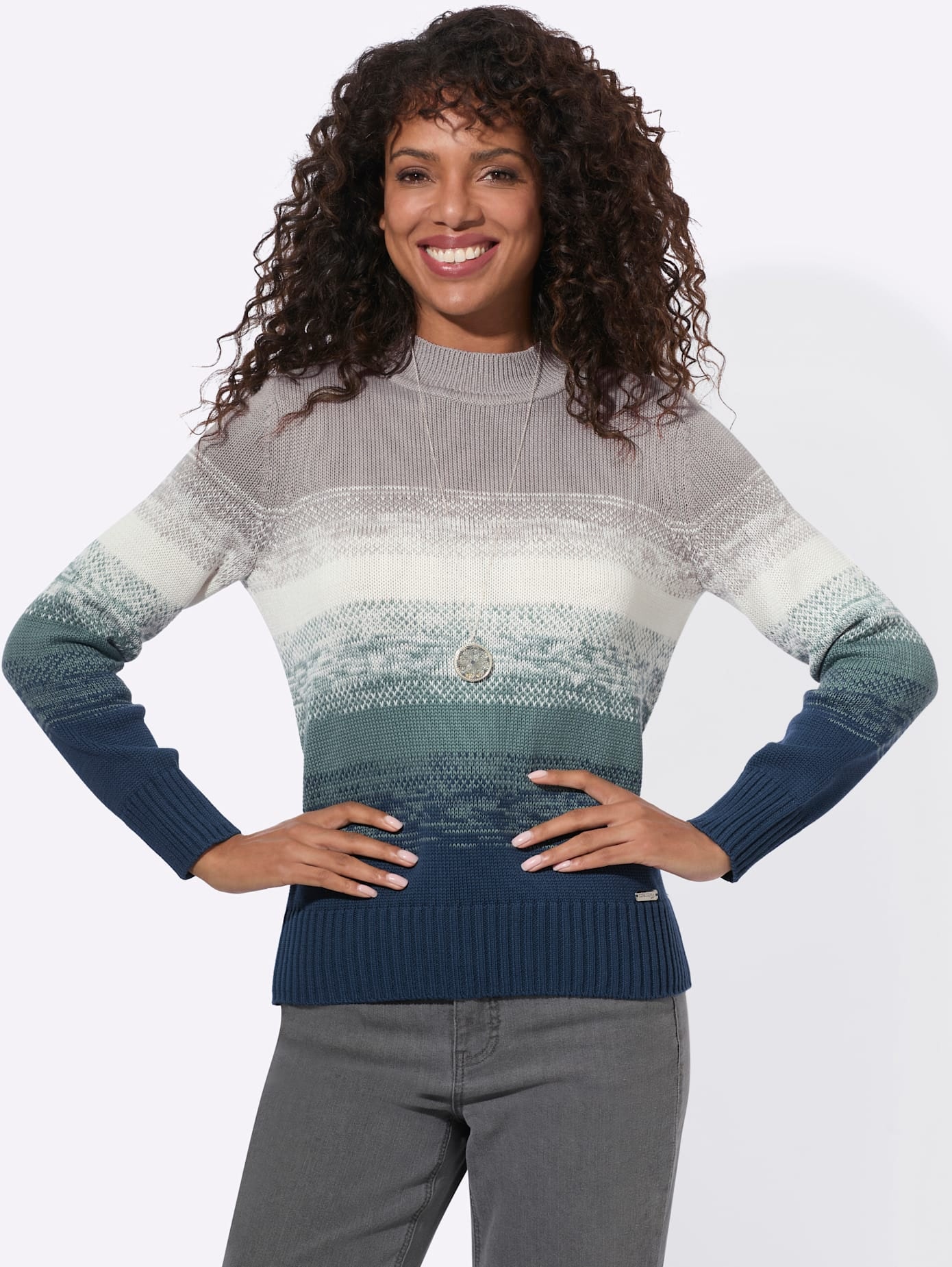 Casual Looks Strickpullover »Langarm-Pullover«