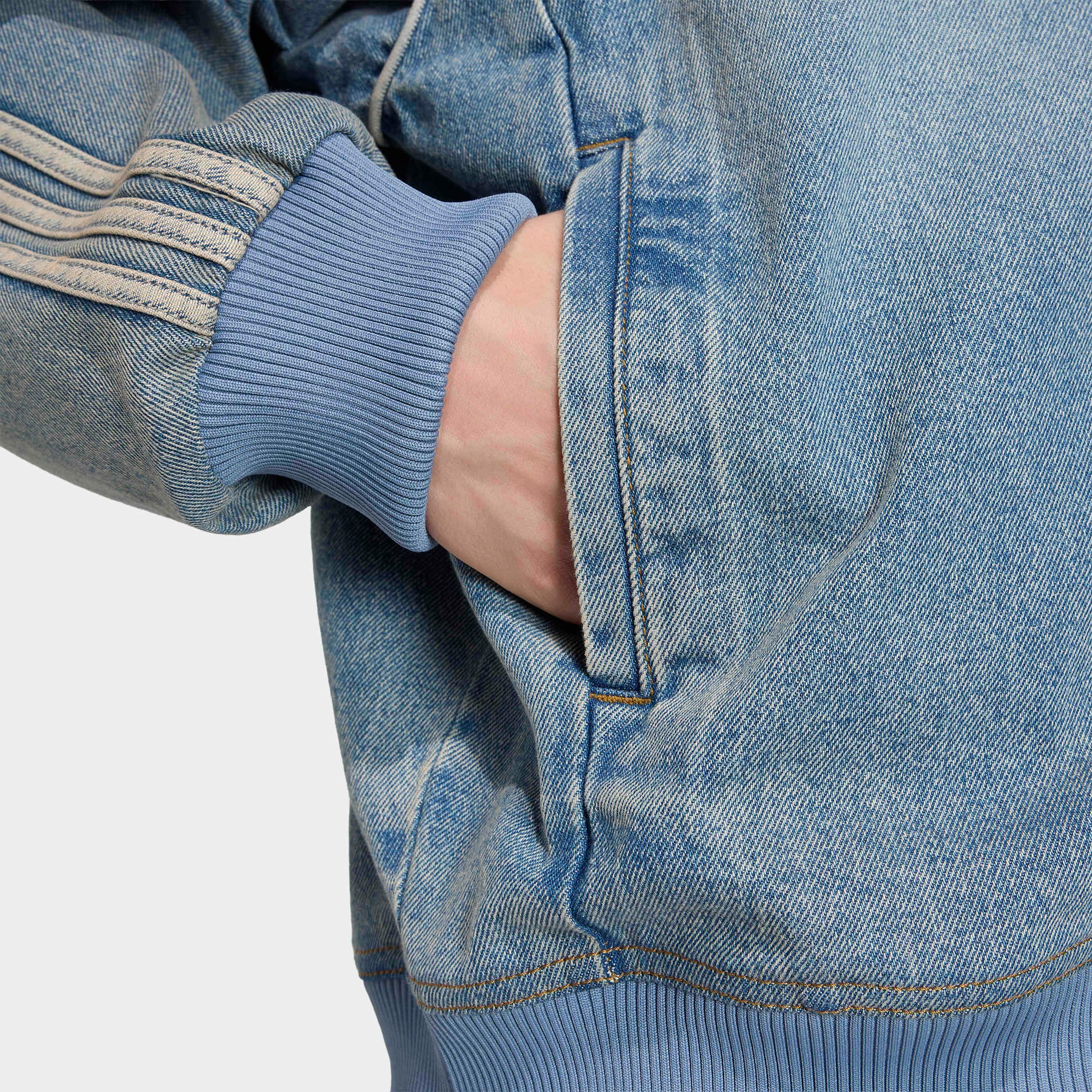 adidas Originals Trainingsjacke »SST ADICOLOR DENIM ORIGINALS« mit Reißverschluss, für Erwachsene, aus Baumwolle