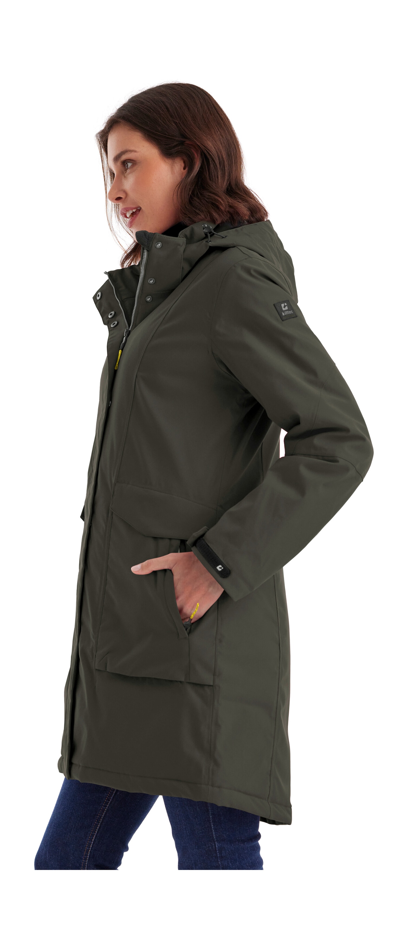 Killtec Parka »Damen Funktionsparka« Wasserdichter, atmungsaktiver Damenparka mit abnehmbarer Kapuze