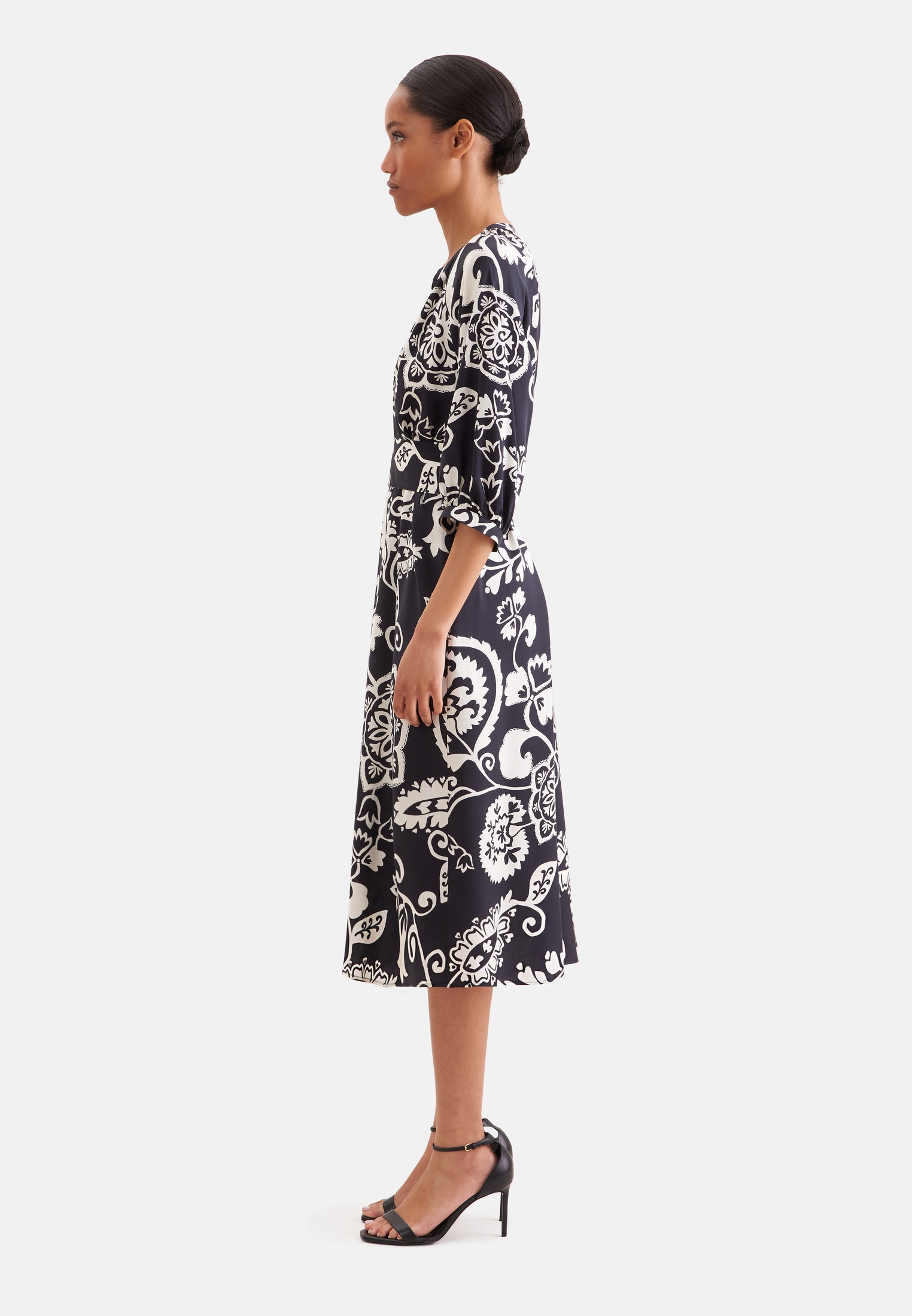 seidensticker Sommerkleid 3/4 V-Neck Uni