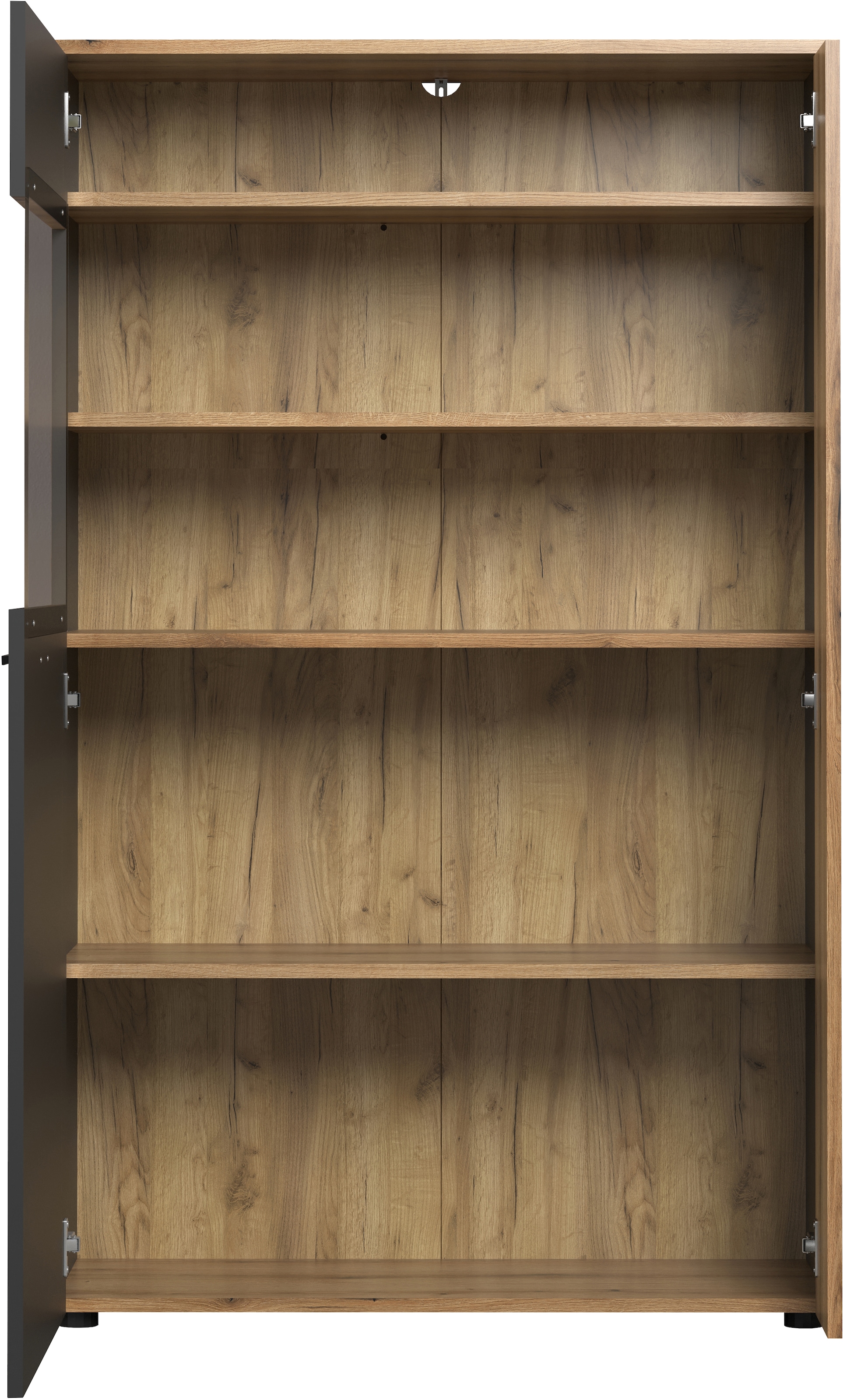 INOSIGN Highboard »Estepona«, (1 St.), Highboard mit 2 Türen - (B/T/H) 90/42/146 cm