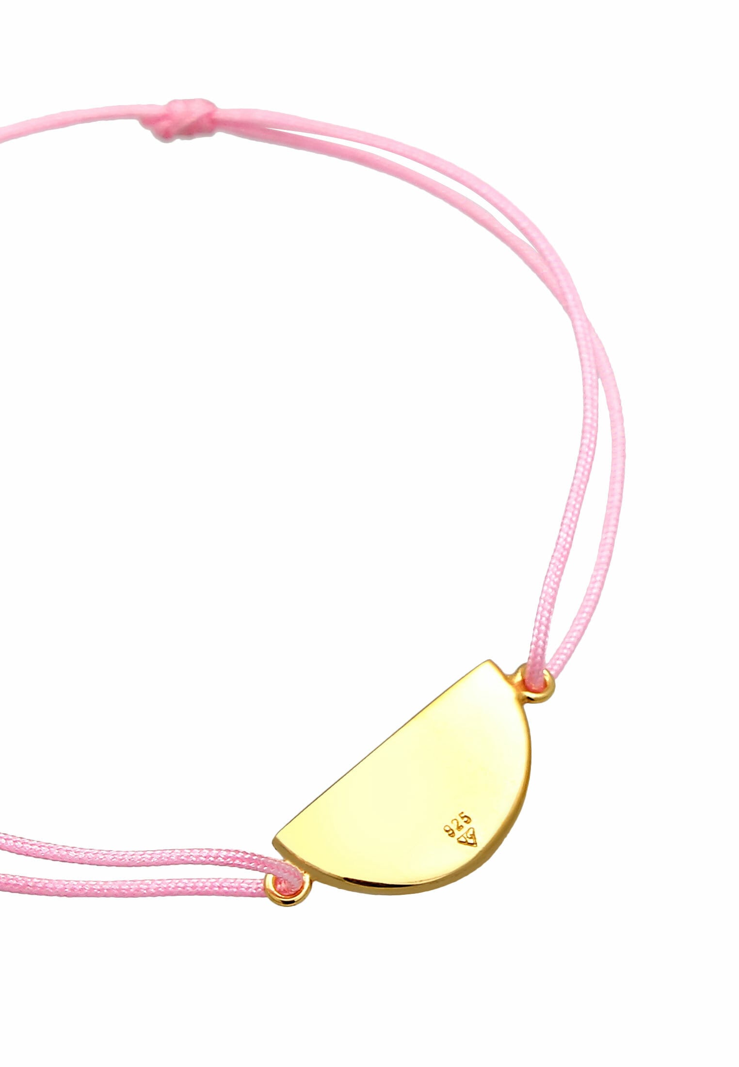 Elli Armkette »Armband Kinder Melone Bunt Nylon verstellbar 925 Silber«