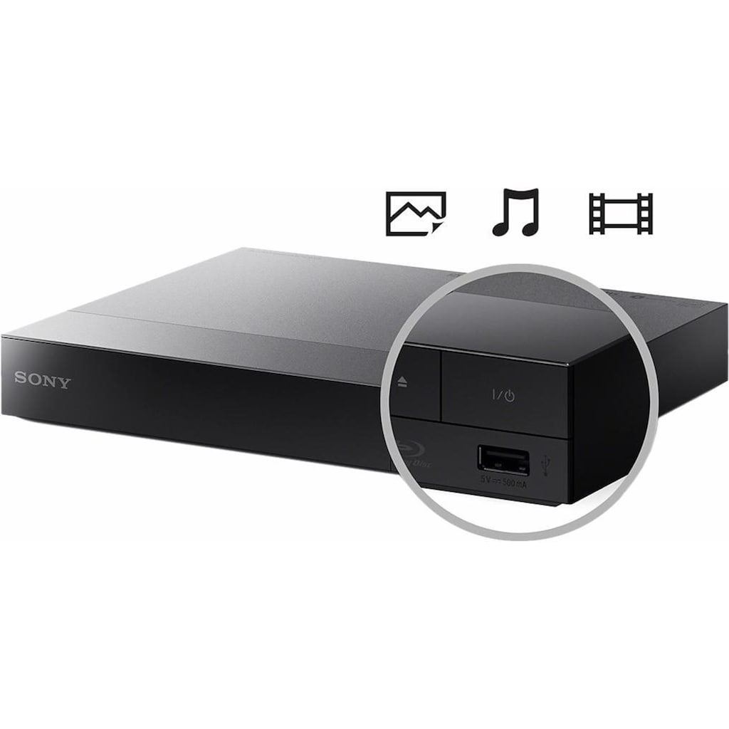 Sony Blu-ray-Player »BDP-S3700«, Miracast (Wi-Fi Alliance)-LAN (Ethernet)-WLAN