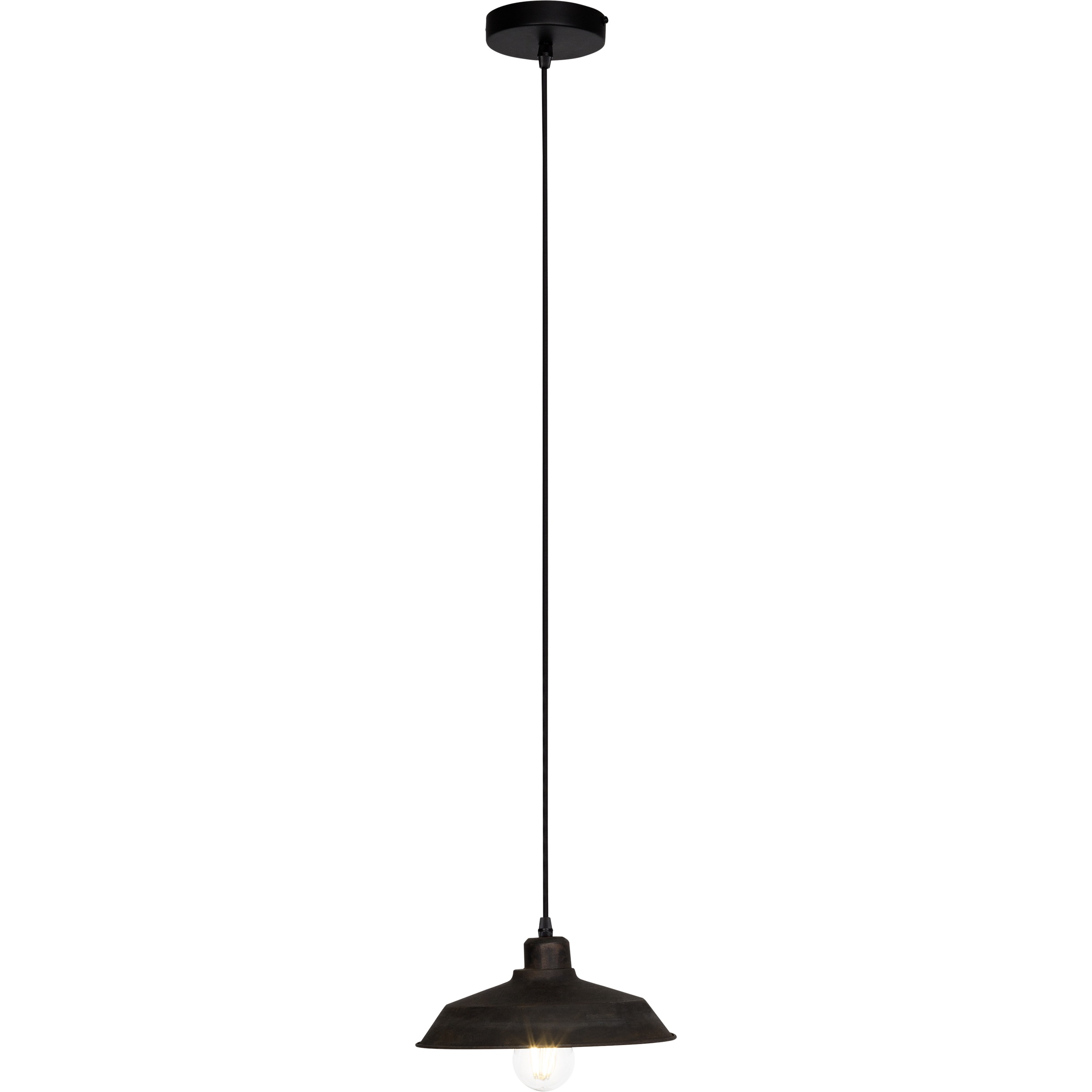 Brilliant Leuchten Dirt Pendelleuchte 25cm rostfarbend
