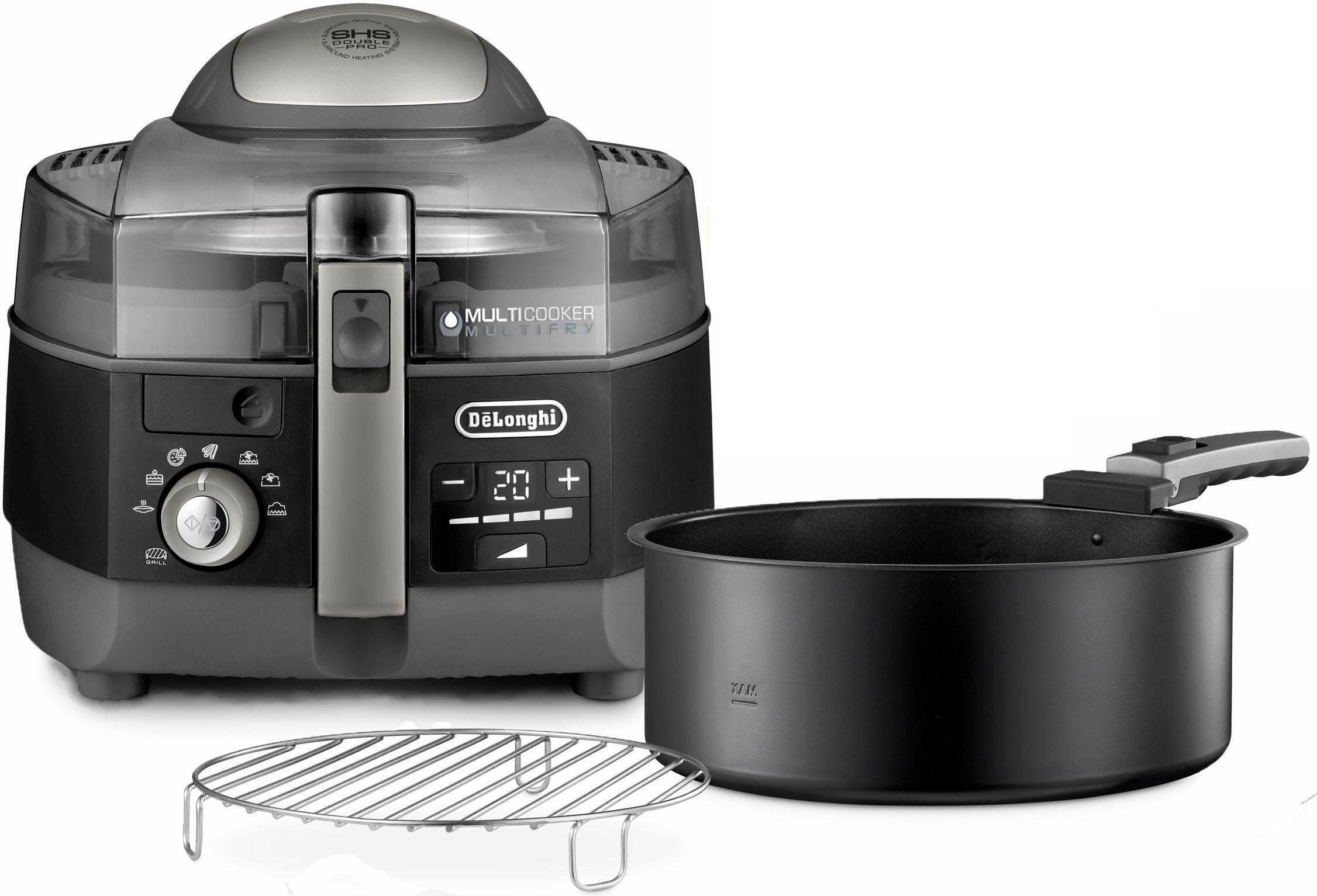 De'longhi Heißluftfritteuse »MultiFry EXTRA CHEF PLUS FH1396.BK« 2300 W Multicooker, auch zum Brotbacken, Fassungsvermögen 1,7 kg in schwarz
