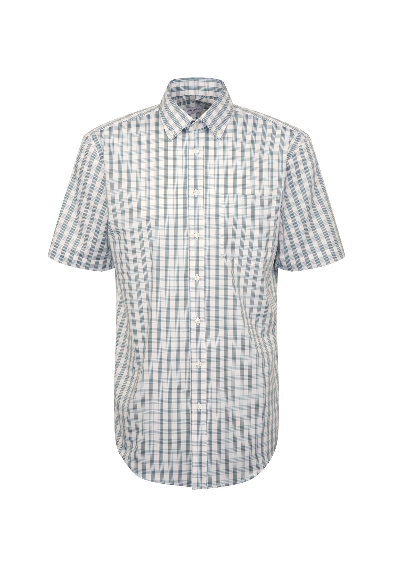 seidensticker Businesshemd »Regular«, Regular 1/2 Button-Down-Kragen Karo