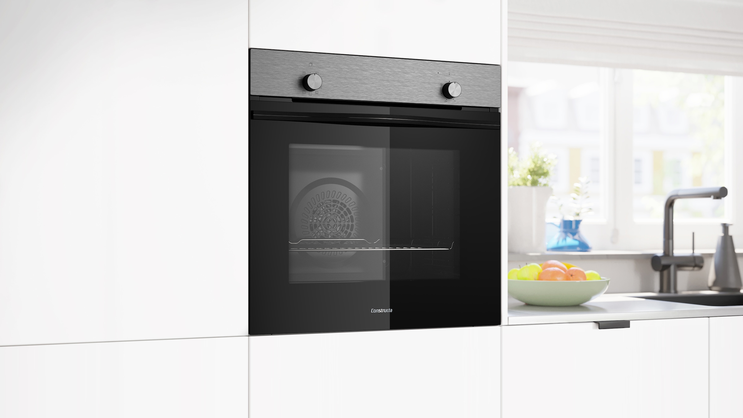 Constructa Einbaubackofen  »CF3M10053«, mit Teleskopauszug nachrüstbar