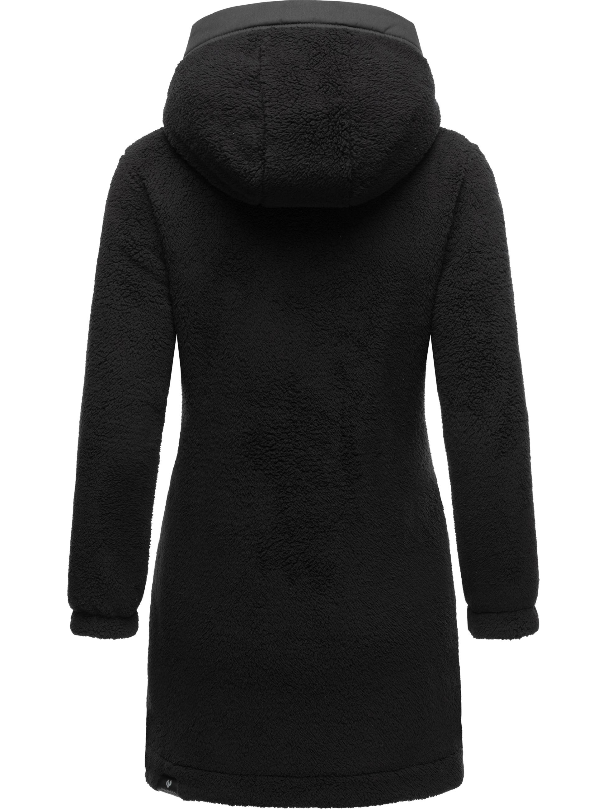 Ragwear Outdoorjacke »Übergangsjacke Cousy«, mit Kapuze, flauschige Übergangsjacke mit Teddyfell und Kapuze