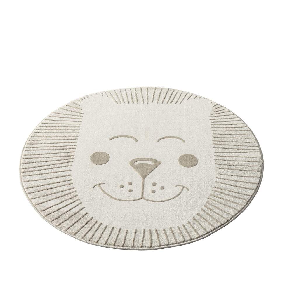 Carpet City Kinderteppich »MARA714« rund 11 mm Höhe Kinderzimmer, Kurzflor,robust,Tiere,  Spielzimmer