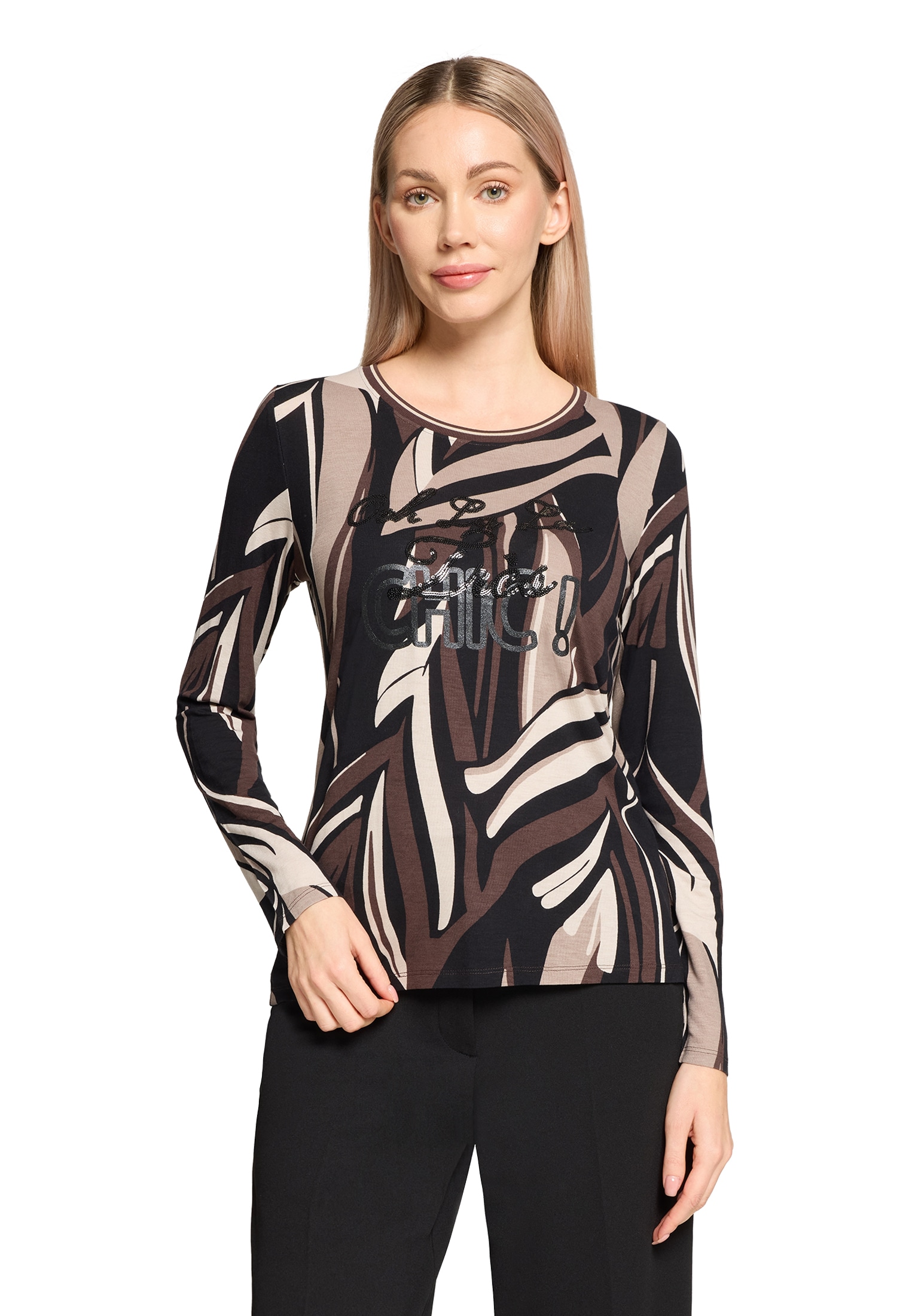 Betty Barclay Rundhalsshirt »Basic Shirt mit Rippbündchen«