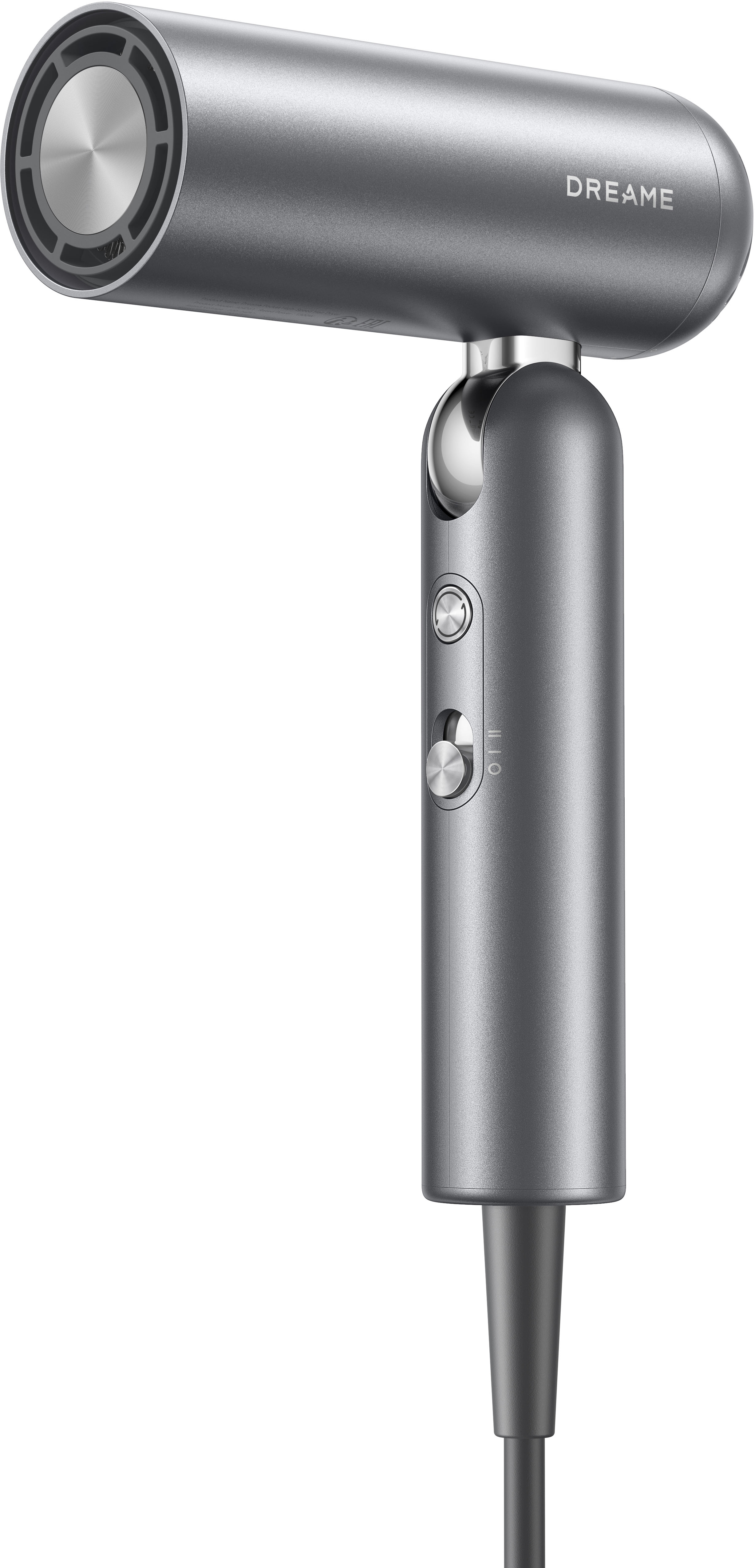 Dreame Haartrockner »Pocket High-Speed Hair Dryer« 1.300 W 2 Aufsätze klappbarer Reiseföhn, 2 Düsen für verschiedene Frisuren in grau