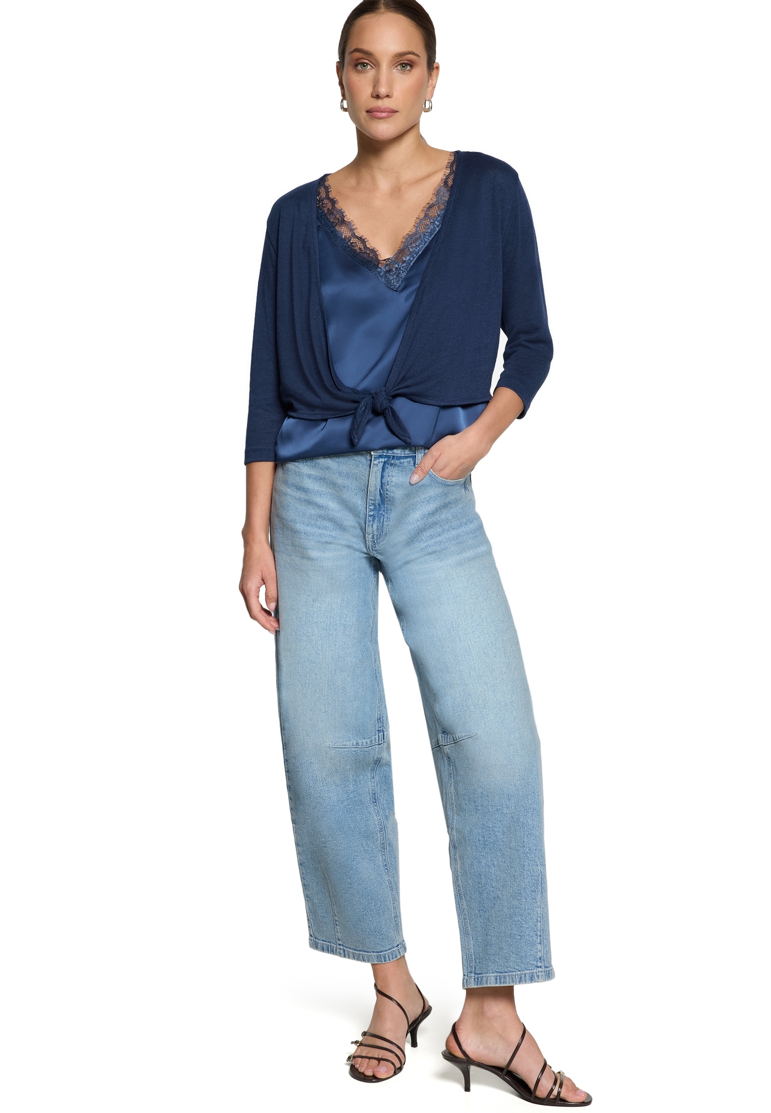 Zero Sweatshirt »Bolero-Jacke mit 3/4 Arm«
