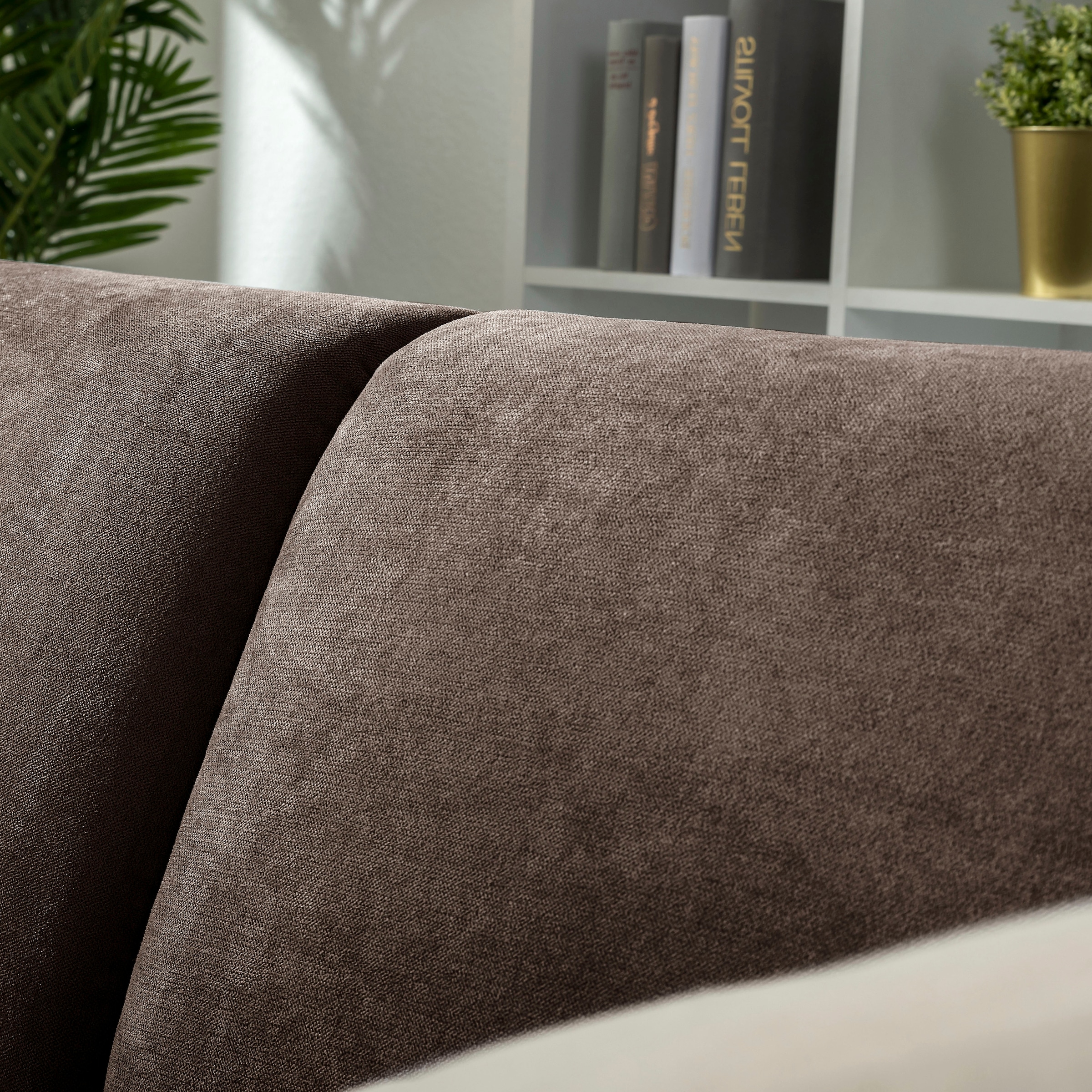 Max Winzer® Ecksofa »Blackpool modern, mittlere Sitzhärte mit hochwertiger Schaumpolsterung«, Lounge-Charakter durch niedrigen, leicht gewölbten Rücken