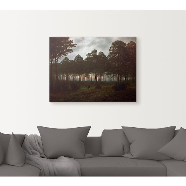 St.), Wald, als oder (1 versch. OTTO online Abend, »Der Artland Größen Leinwandbild, 1820/21«, bei Wandaufkleber um in Wandbild Poster