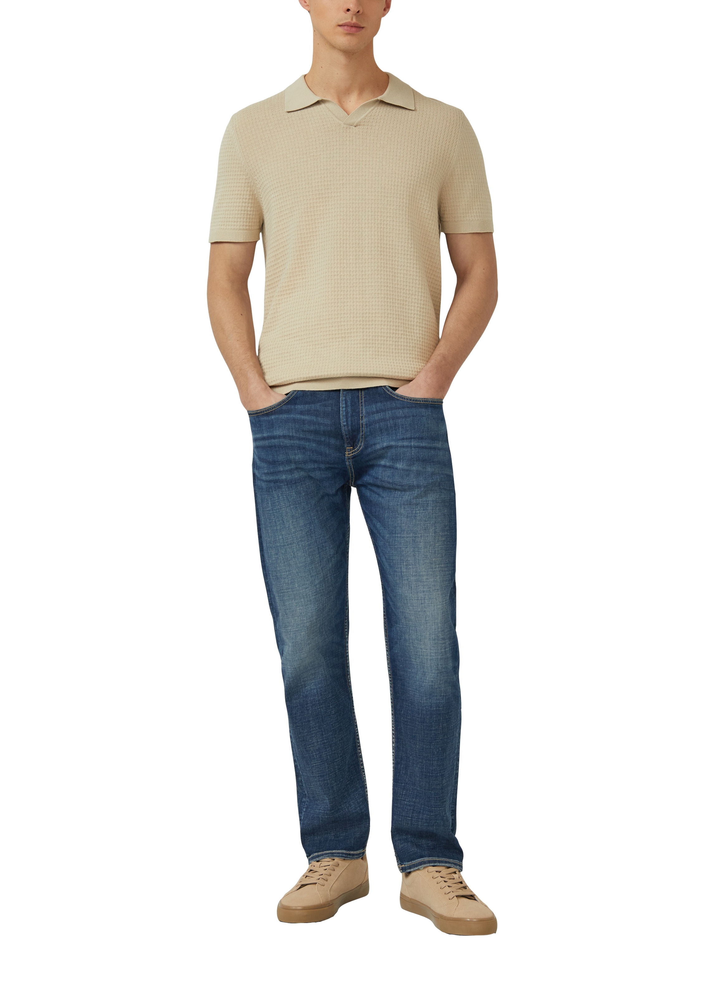 s.Oliver Poloshirt mit Rippbündchen