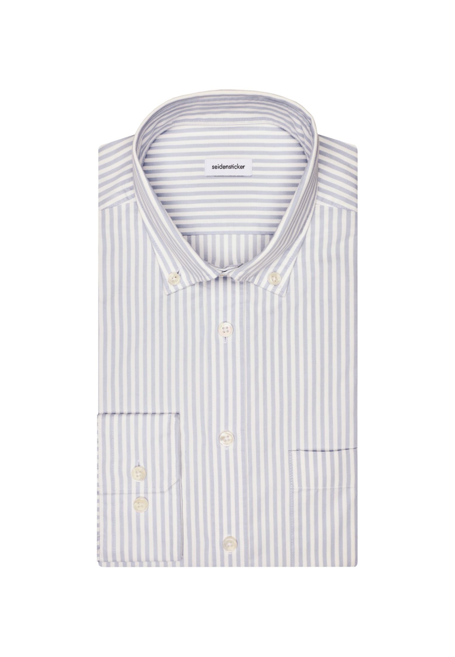 seidensticker Businesshemd »Schwarze Rose«, Regular Langarm Button-Down-Kragen Streifen