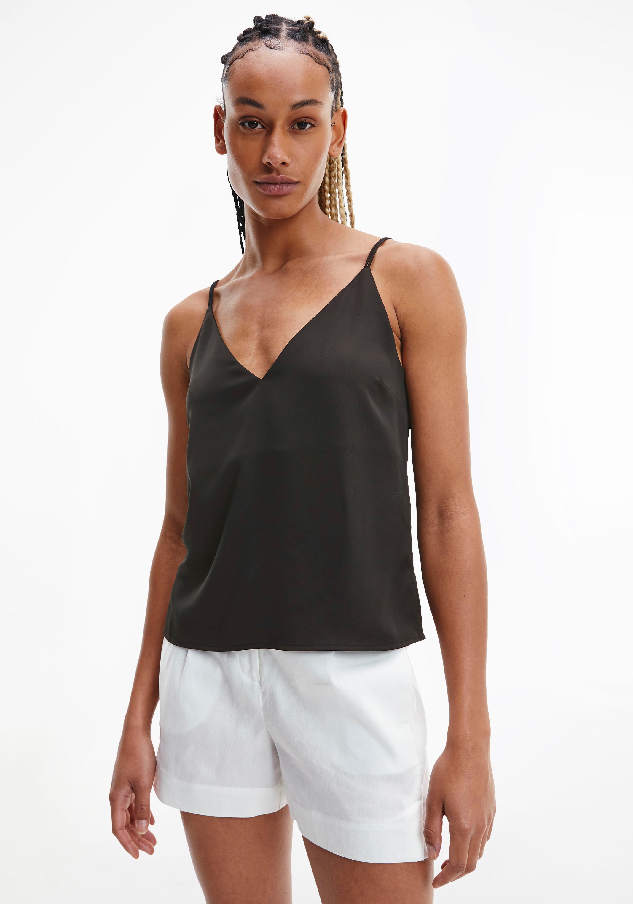 Calvin Klein Blusentop »RECYCLED CDC CAMI TOP«, mit femininem V-Ausschnitt