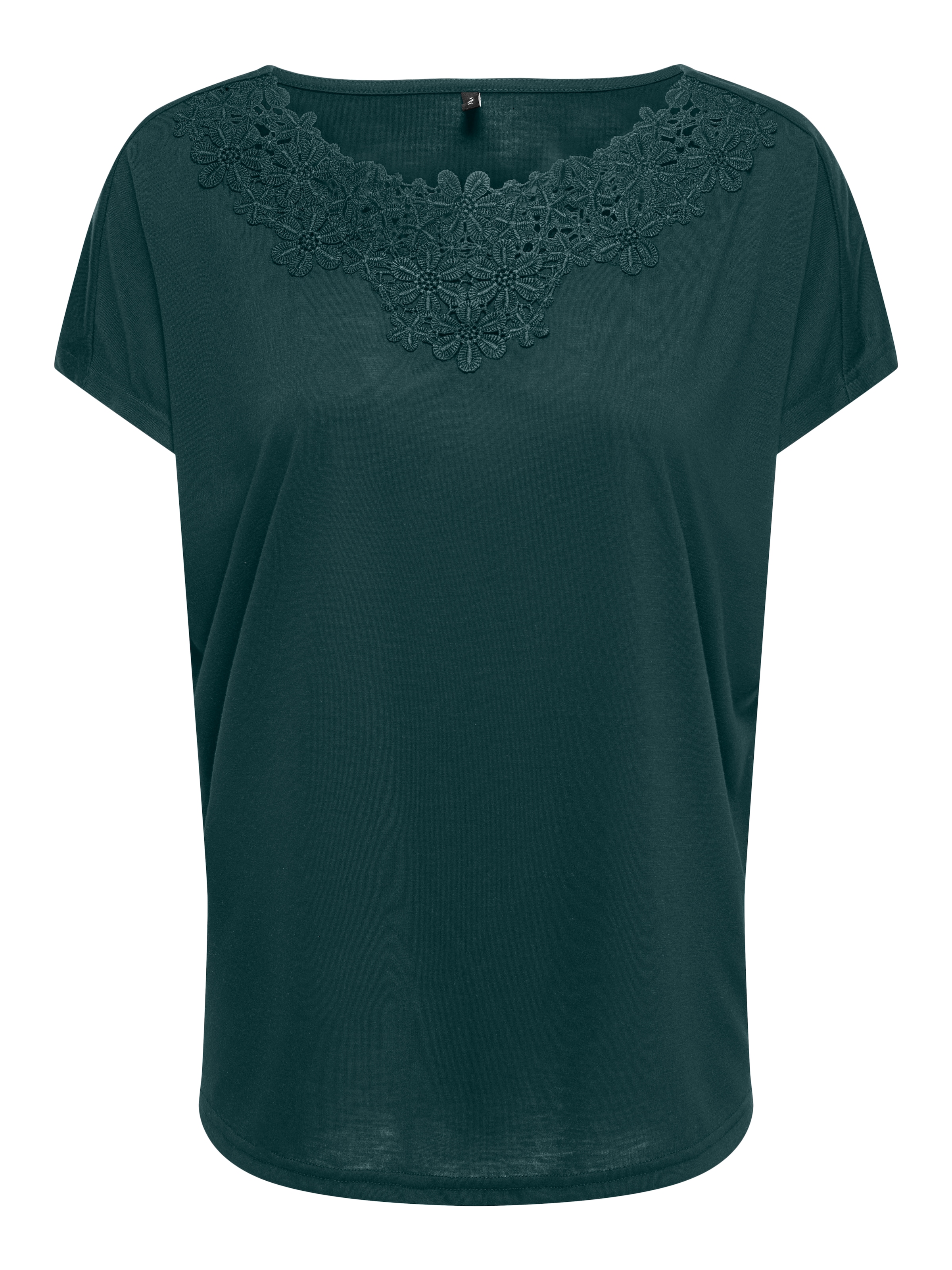 ONLY Spitzenshirt »ONLWINNIE S/S TOP CS JRS« Polyester, regular fit