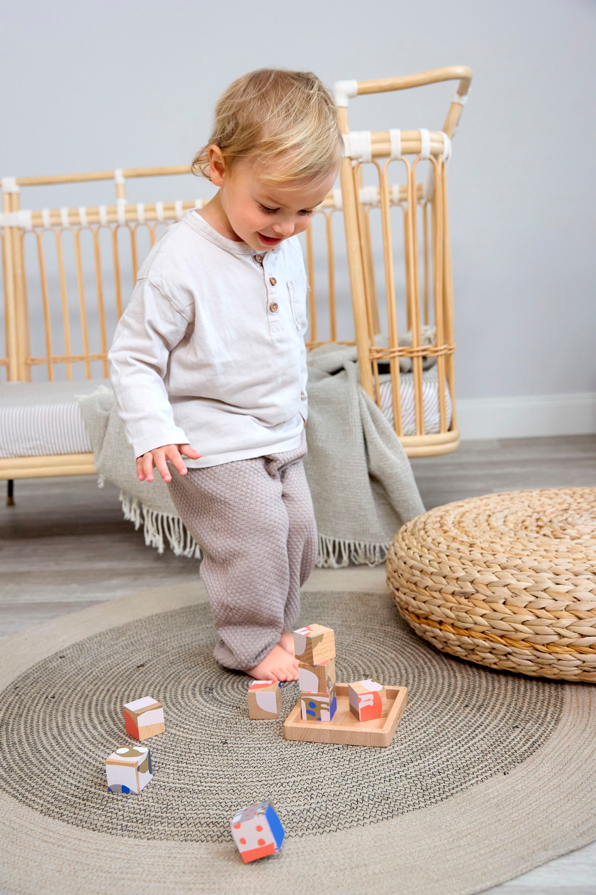 LÄSSIG Würfelpuzzle »Cube Puzzle Wood Little Mateys«, FSC® - schützt Wald - weltweit