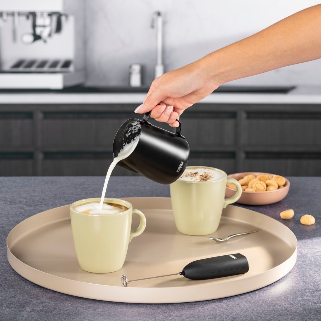 Xavax Milchkännchen »Barista-Milchkännchen aus Edelstahl 350ml«, 350 l, (1 St.)