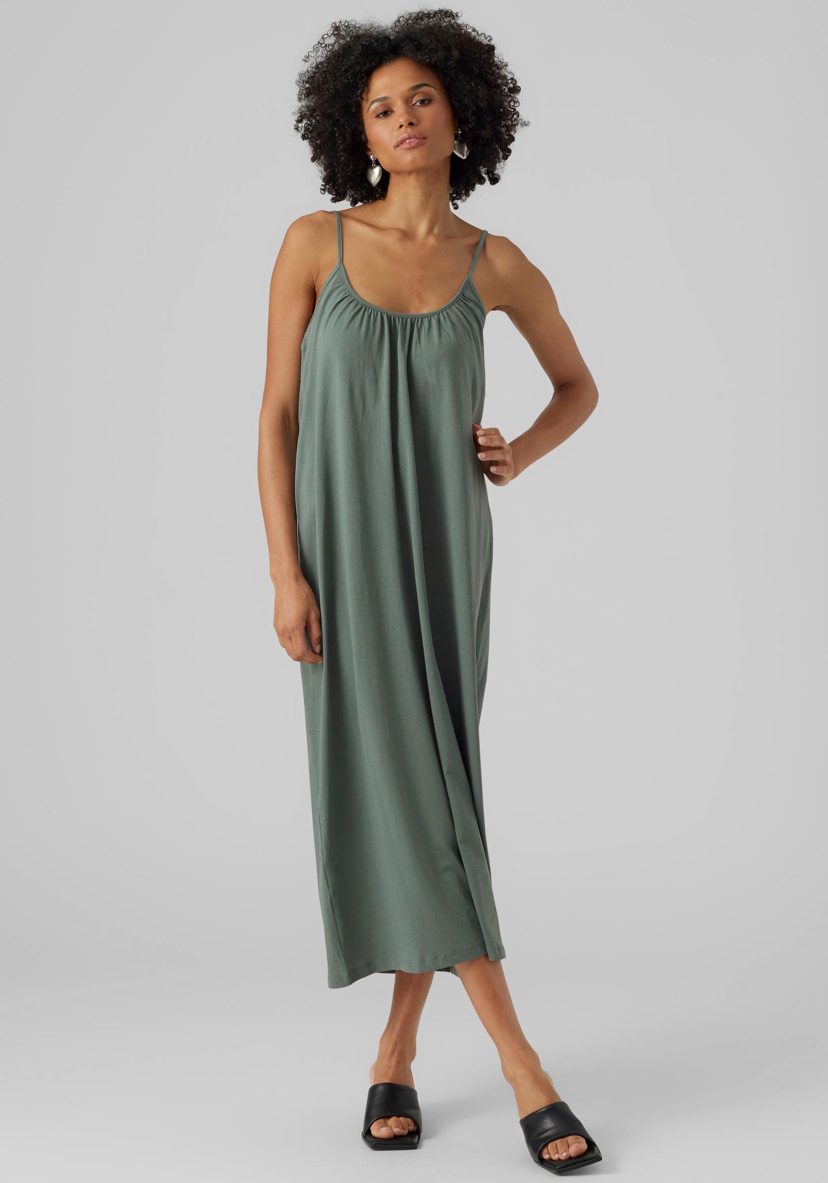Vero Moda Maxikleid »VMLUNA SINGLET ANKLE DRESS NOOS« Baumwollmischung, regular fit