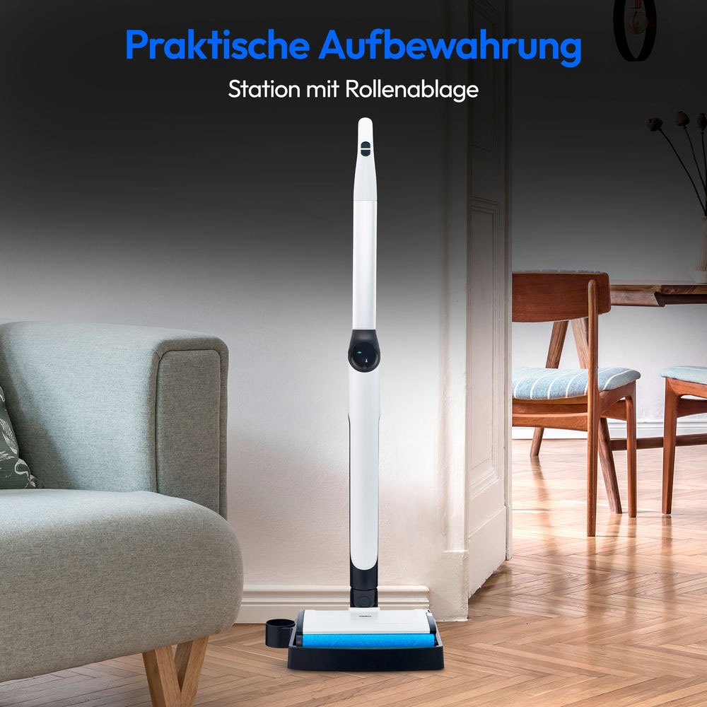 Medion® Akku-Bodenstaubsauger »H10 (MD 11319), Frisch und Schmutzwassertank, Selbstreinigungsfunktion«, LED-Display, bis zu 45 min Laufzeit, geeignet für alle Hartböden