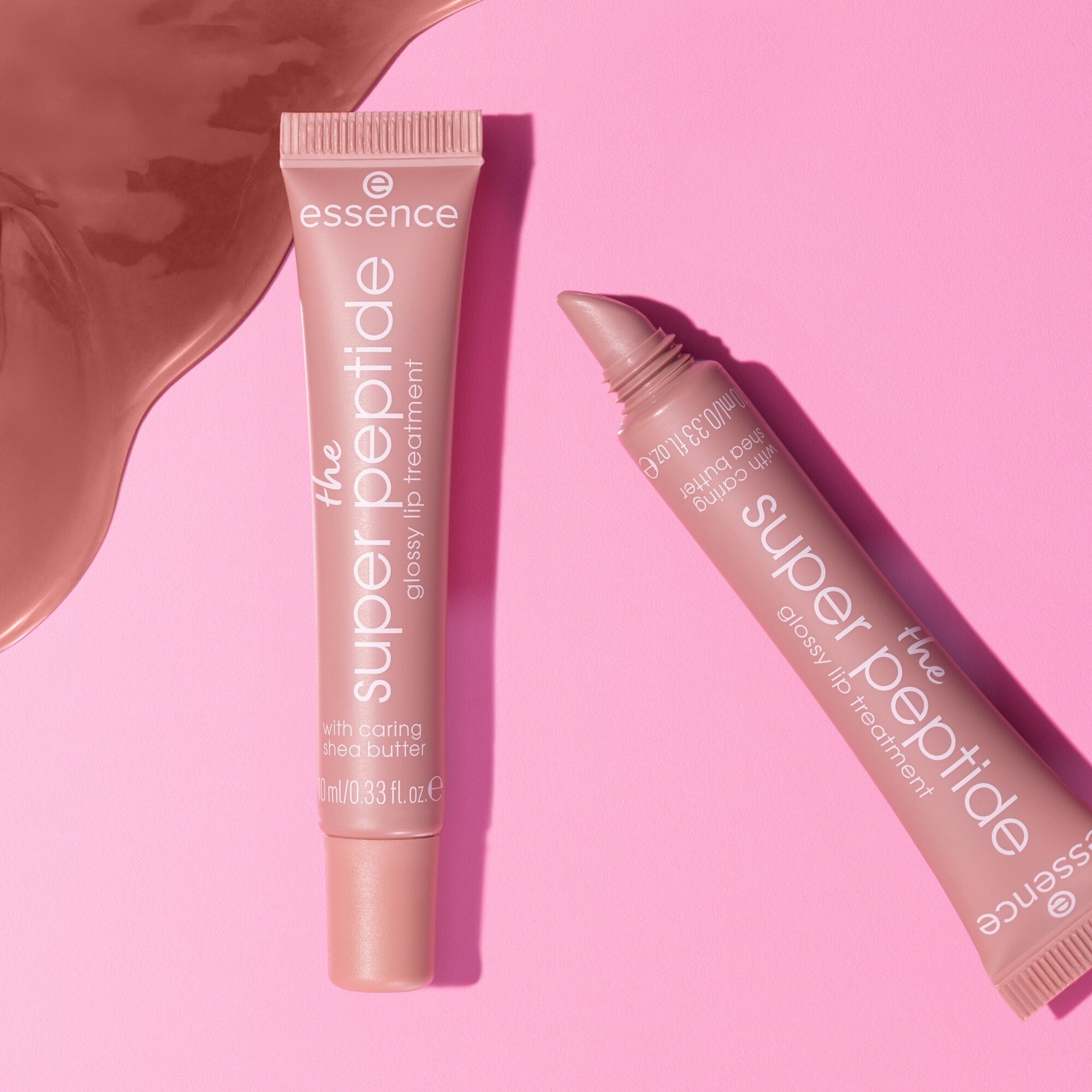 Essence Lippenstift-Set »the super peptide glossy lip treatment + pouch set«