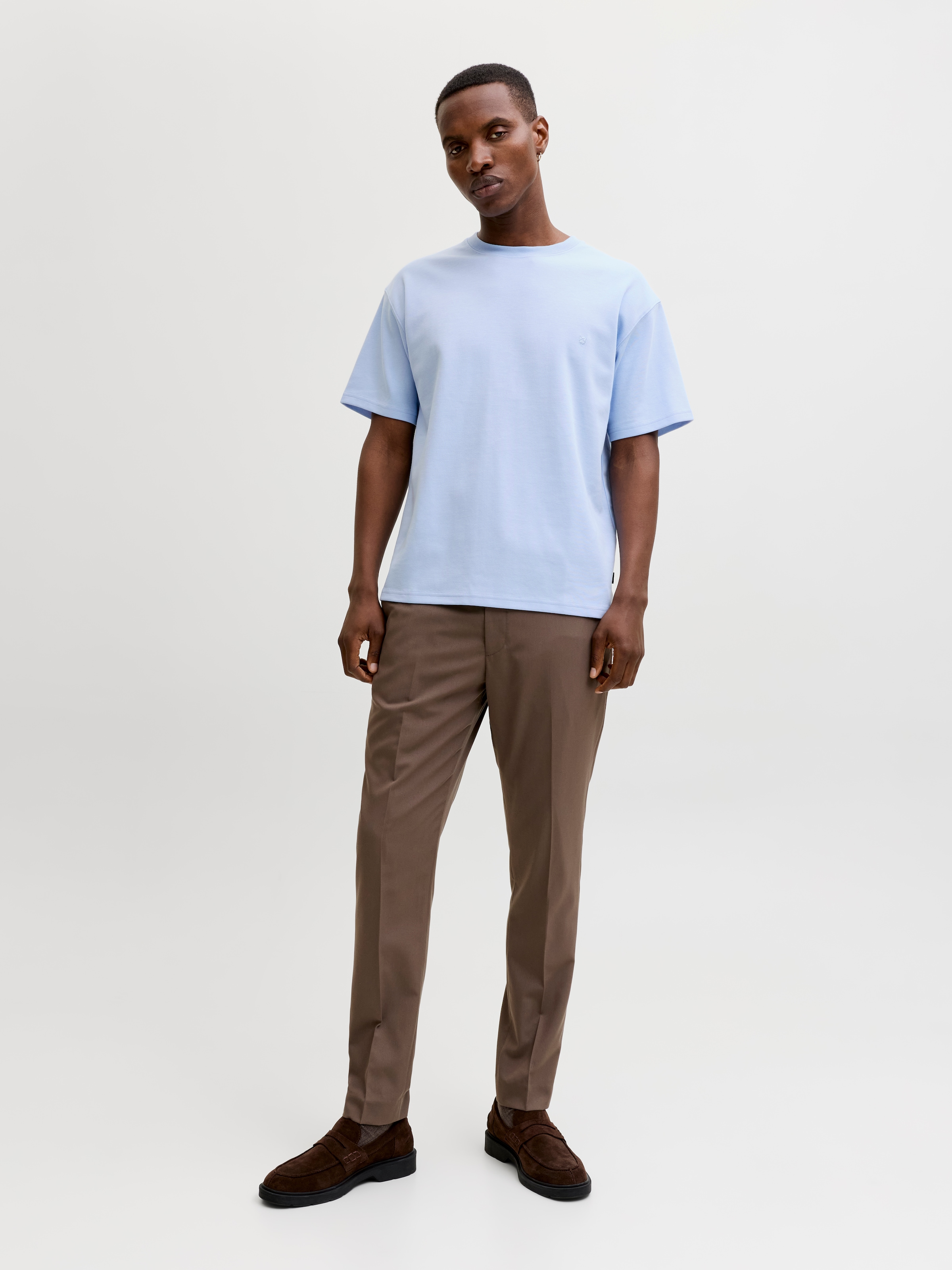 Jack & Jones Kurzarmshirt »JPRBLAETHAN SS LOGO TEE SN« Materialmix, regular fit