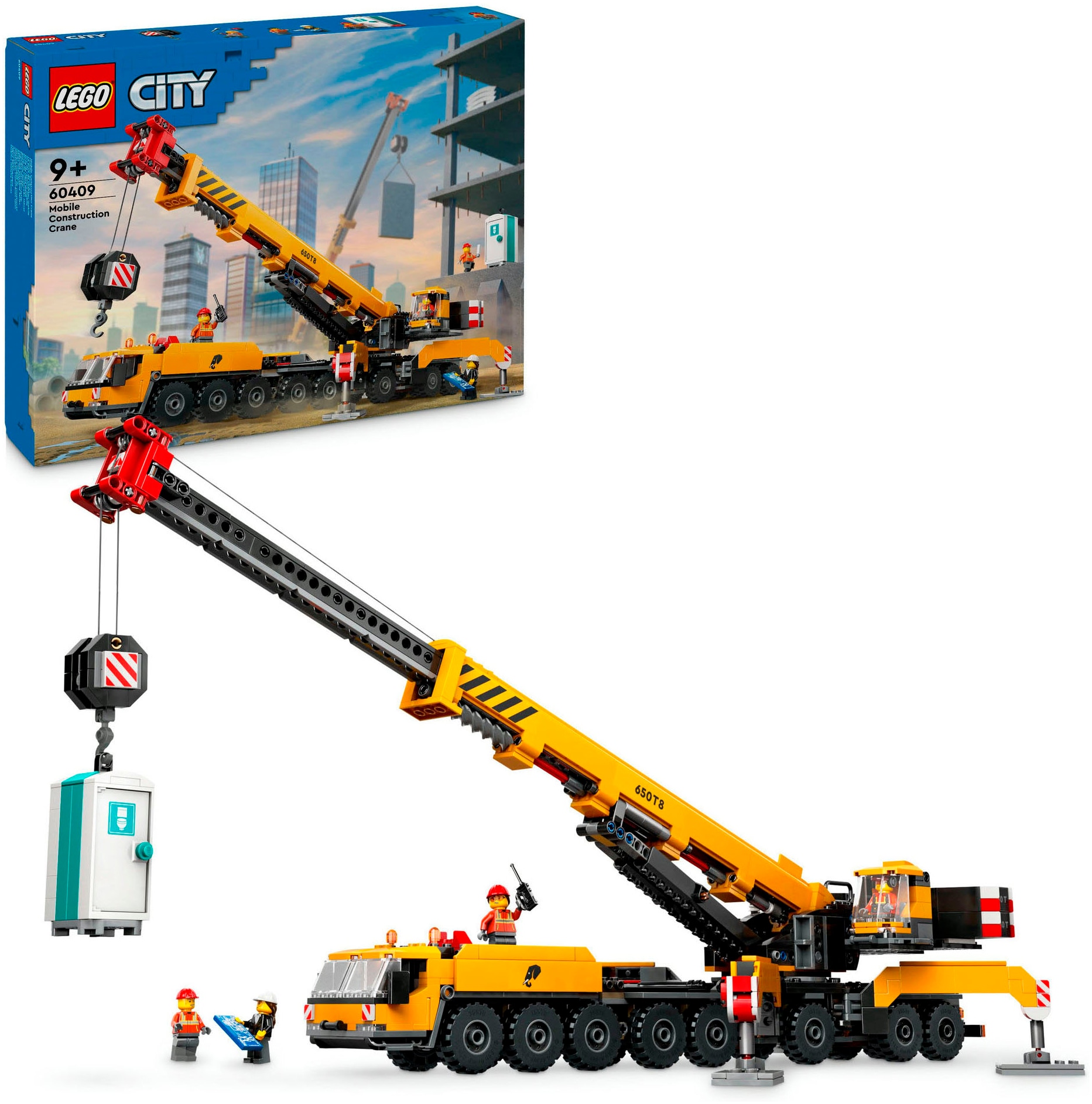 LEGO® Konstruktionsspielsteine »Mobiler Baukran (60409), LEGO City«, (1116 St.), Made in Europe