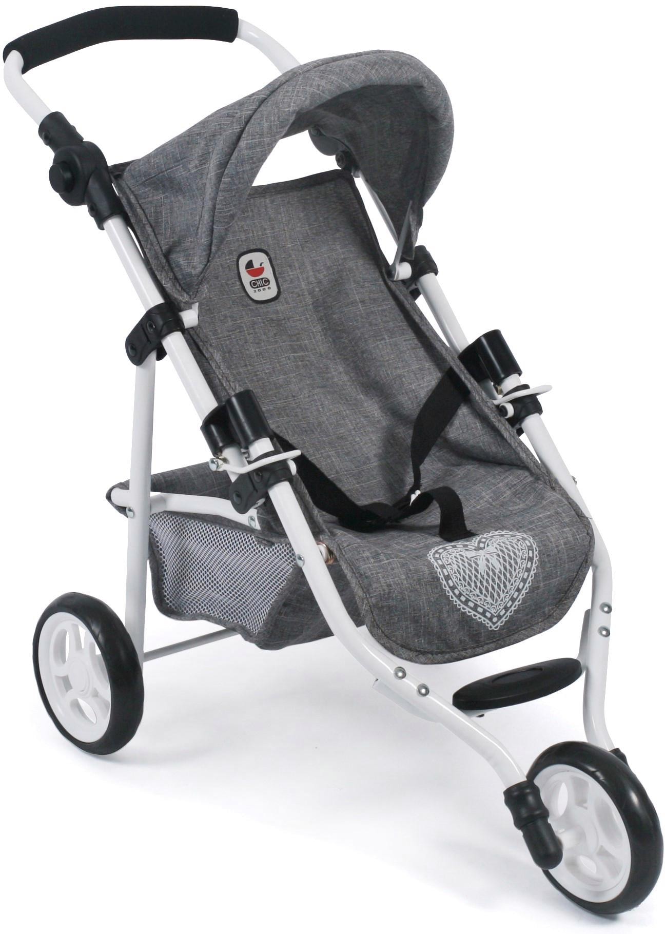 chic2000 Puppenbuggy »Jogging-Buggy Lola« mit klappbarem Verdeck in grau