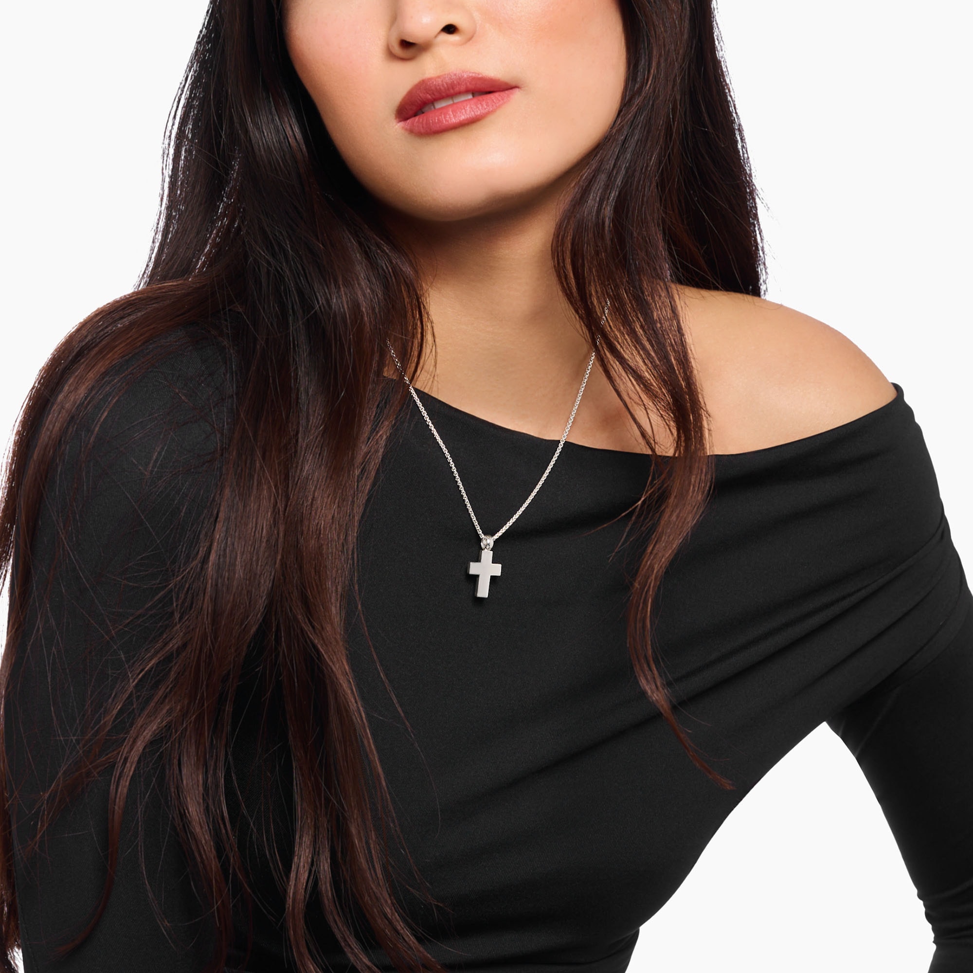 THOMAS SABO Kettenanhänger »Kreuz silber, PE980-001-21«