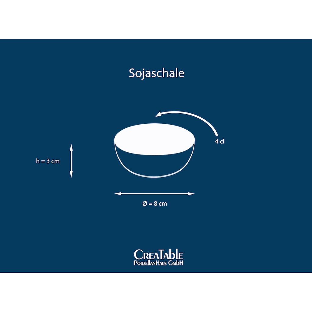 CreaTable Tapas-Schale »NATURE COLLECTION«, 6 tlg., aus Steinzeug