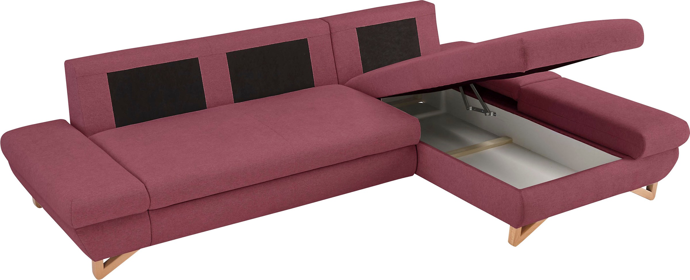 Home affaire Schlafsofa »City/Giron« komfortable Bettfunktion (Liegefläche 245 x 138 cm), sowie Bettkasten