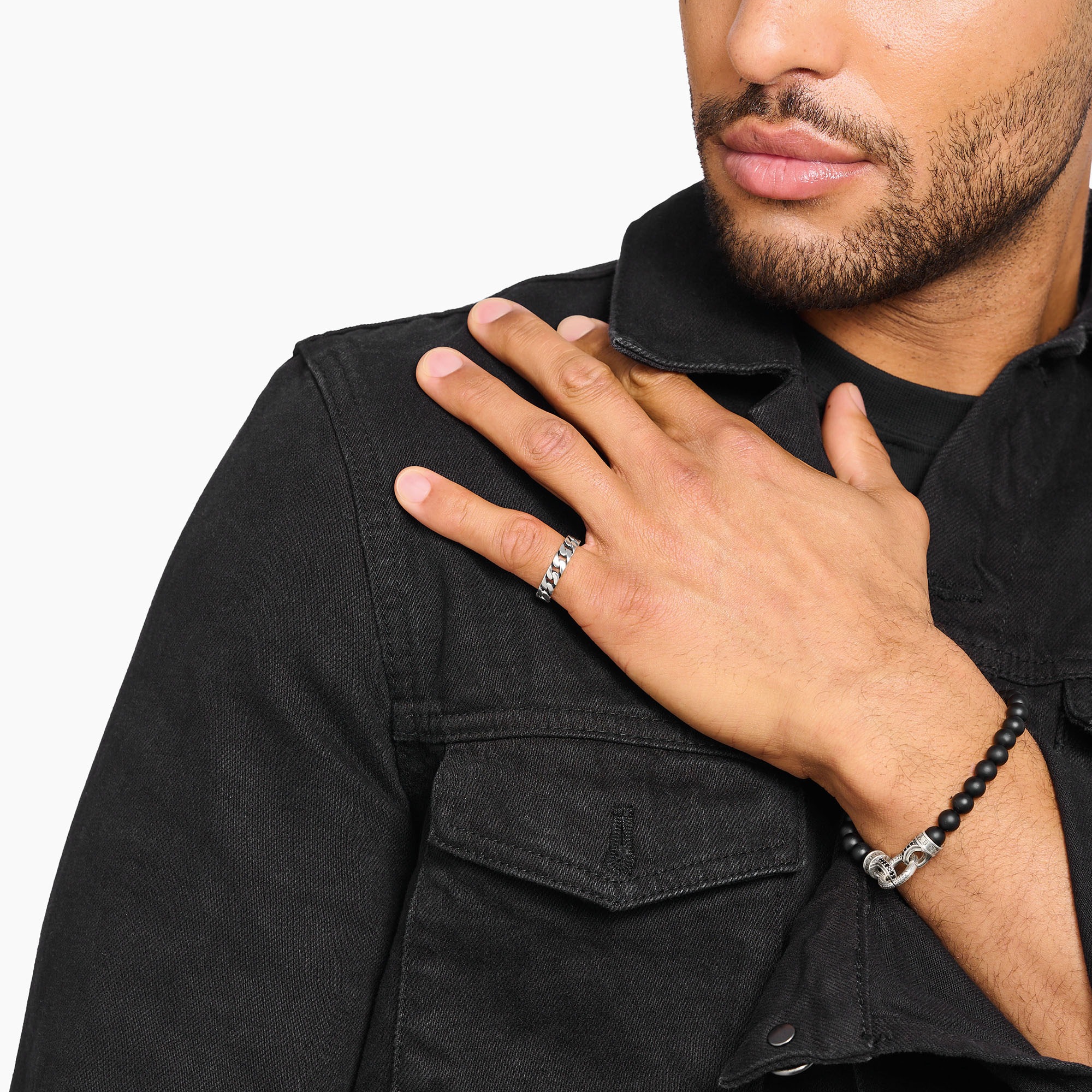 THOMAS SABO Fingerring »Kettenglieder-Ring, TR2496-413-39-54-68, TR2496-637-21-54-68«