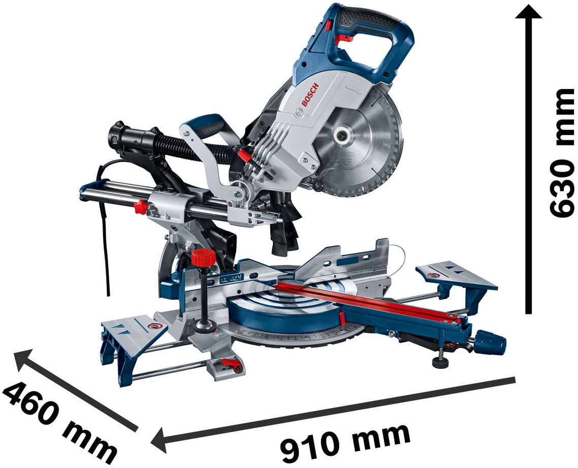 Bosch Professional Akku-Kapp-Gehrungssäge »GCM 8 SJL + GTA 26«, ohne Akku und Ladegerät
