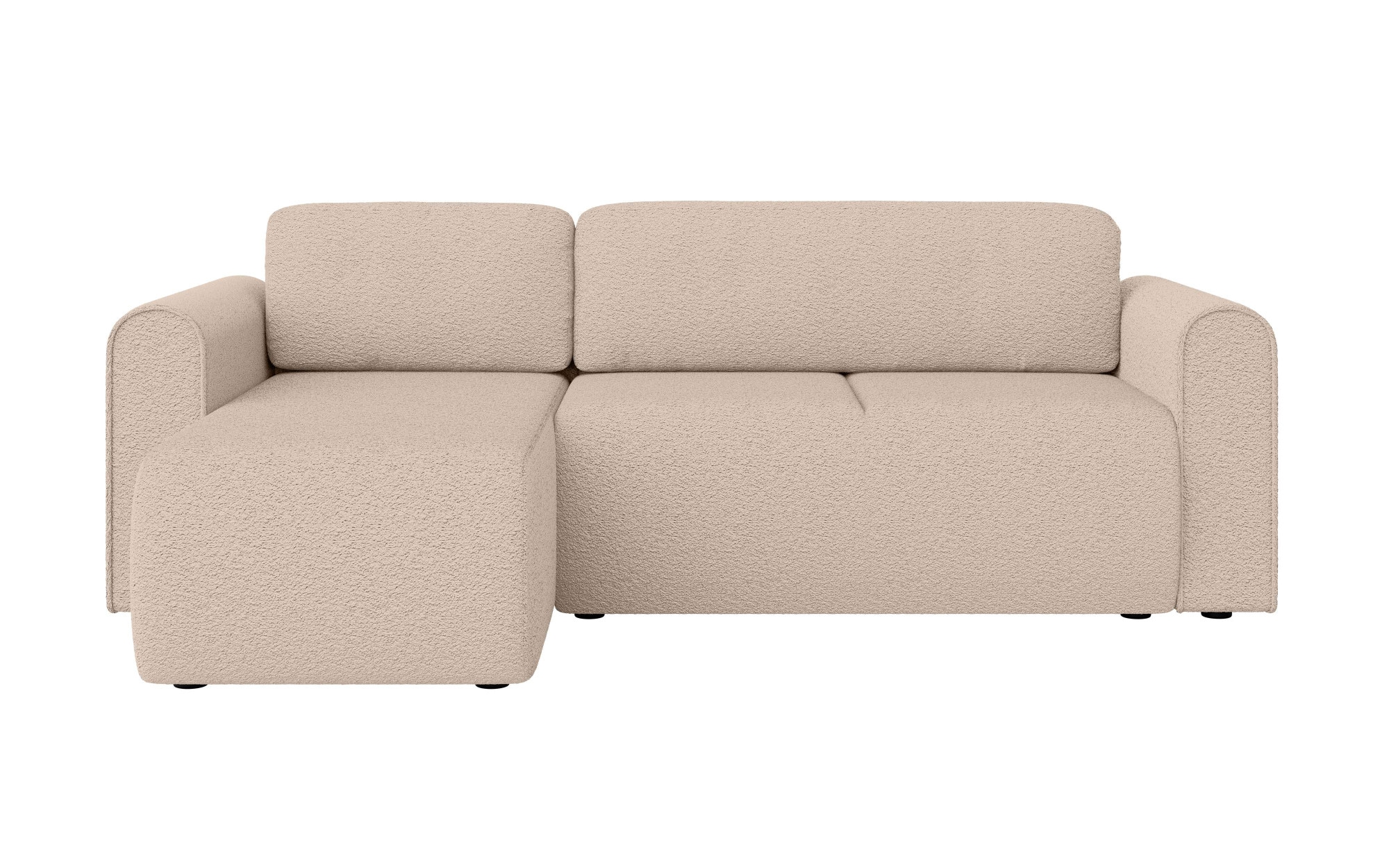 INOSIGN Ecksofa »Zacharia wahlweise Schlafsofa mit Bettkasten, B/T/H 250/166/86 cm«, L-Form mit Wellenunterfederung, Recamiere beidseitig montierbar