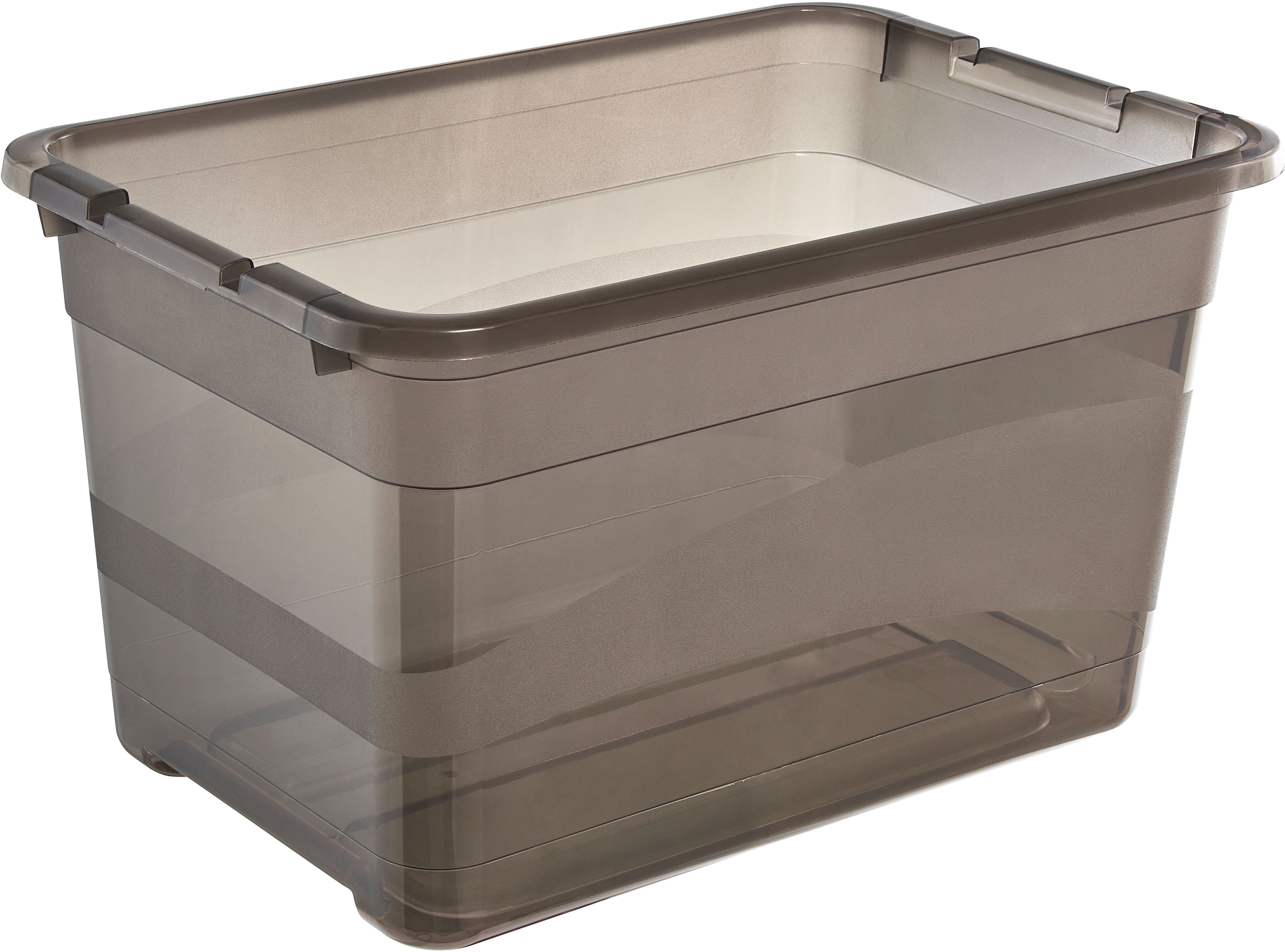 keeeper Aufbewahrungsbox »Cornelia, 3er Set, 52 L, 59,5 x 39,5 x 34 cm« durch Clips verschließbar, Griffe am Boden