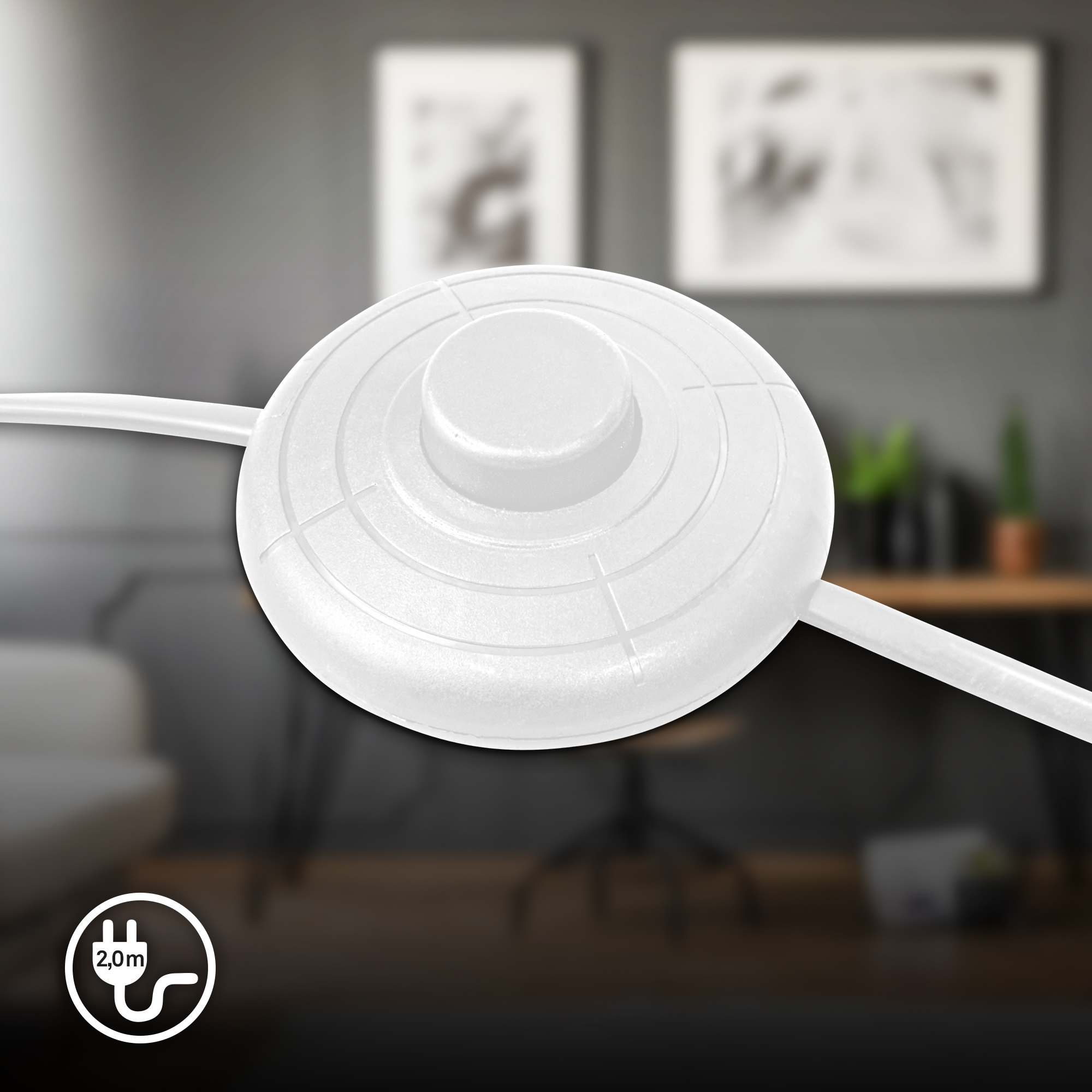 Briloner Leuchten LED Stehlampe »Stehleuchte, weiß, 1xGU10/max. 9W exkl.« GU10