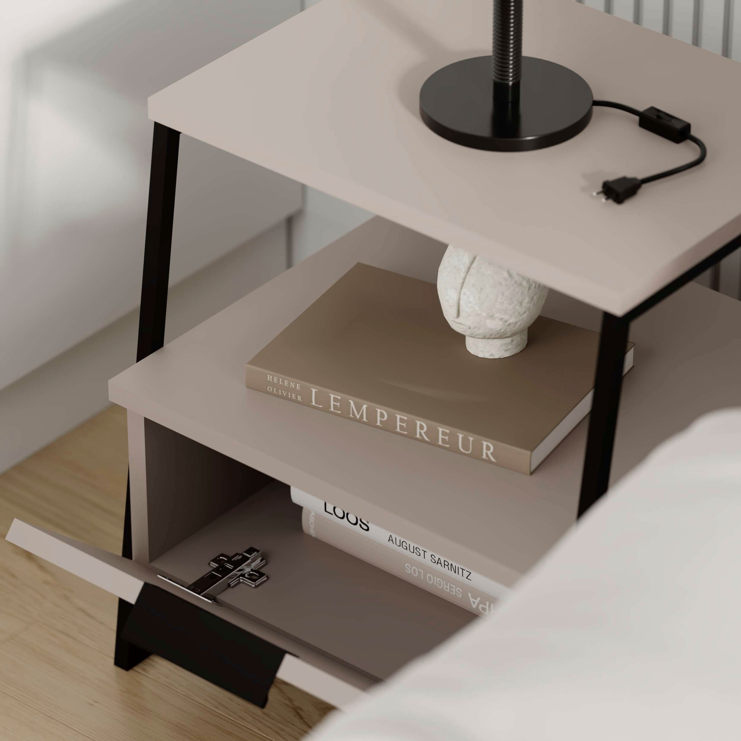 Decortie Nachttisch »PAL NACHTTISCH«, (Packung, 1 St.), Leichte Montage, Lagerung, Platzsparend