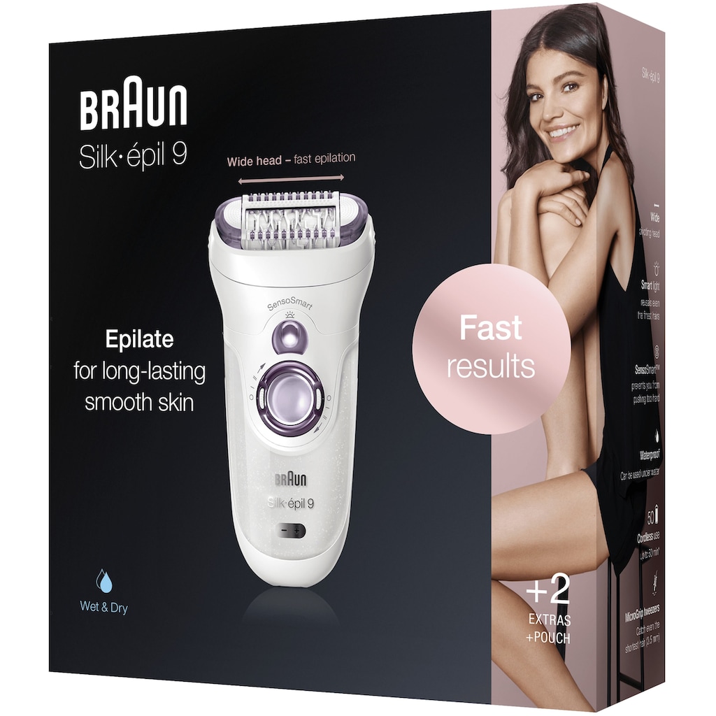 Braun Epilierer »Silk-épil 9 9/700 SensoSmart«, 3 St. Aufsätze