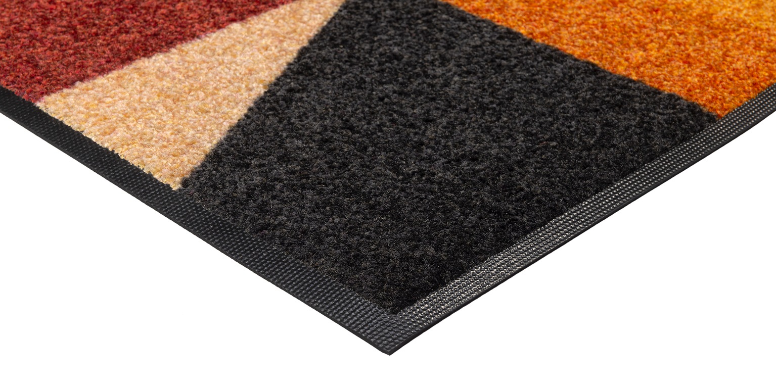 wash+dry by Kleen-Tex Fußmatte »Retro Shapes«, rechteckig, 7 mm Höhe