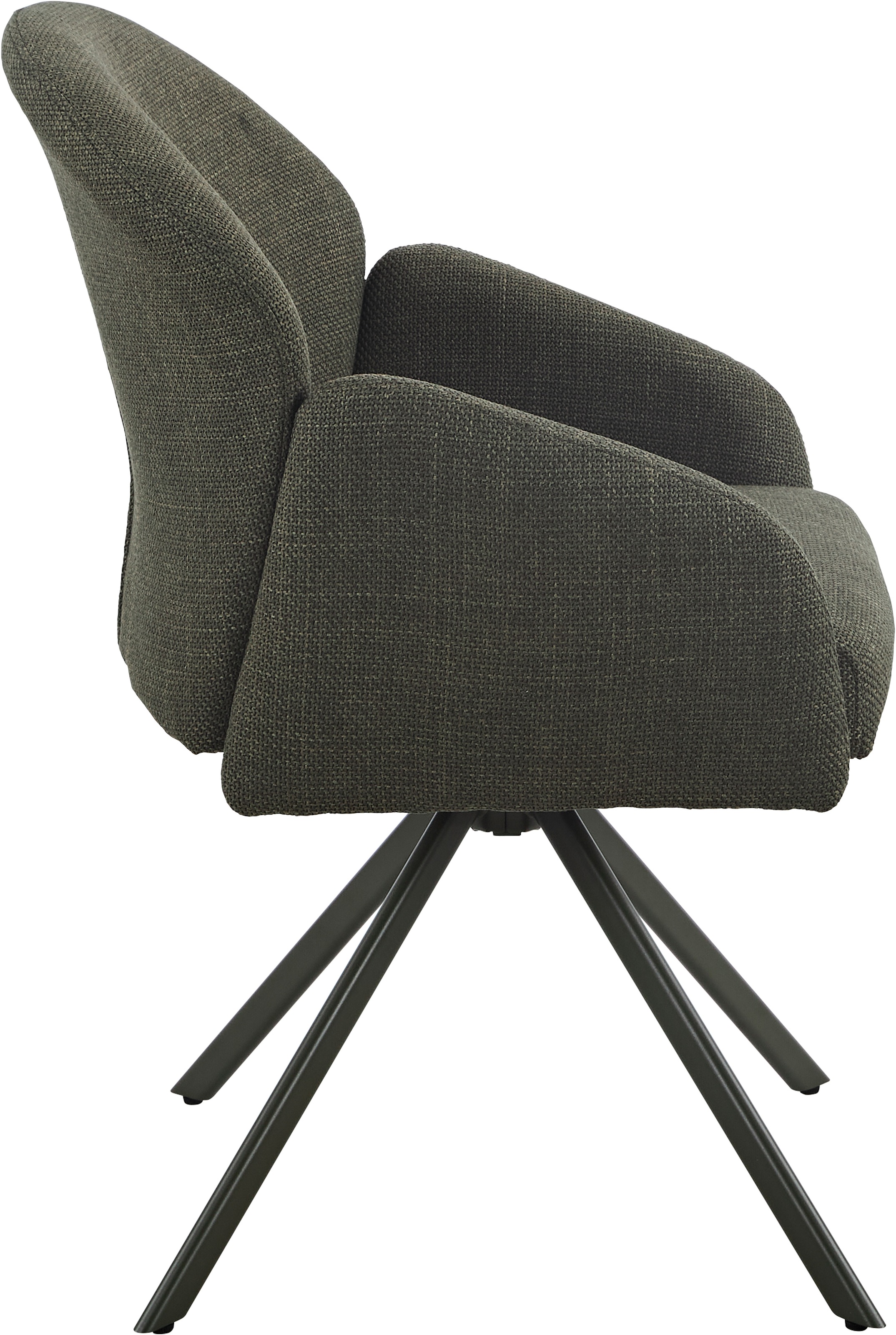 HELA Armlehnstuhl »HOLLY« (Set) 1 Stk.360° drehbar, Armlehnen, Gestell angepasst, Swing Back Komfortrücken