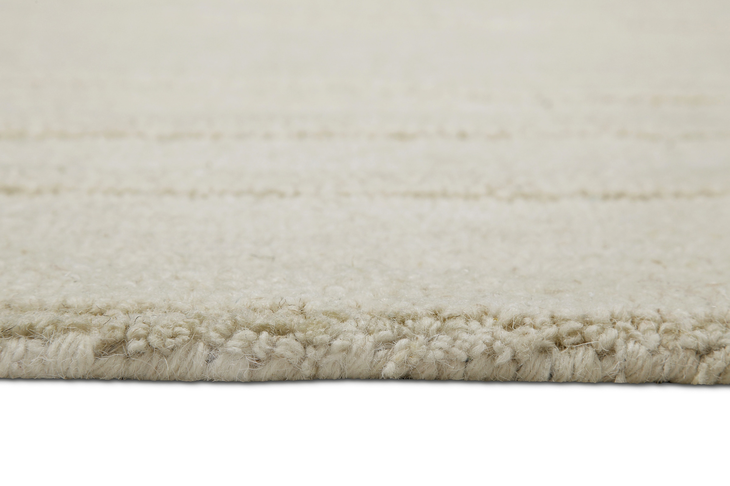Wecon home Wollteppich »Hamptons TWENTY«, rechteckig, 15 mm Höhe, Läufer, Schurwolle, Kurzflor, Wohn- & Schlafzimmer, elegant, Streifen